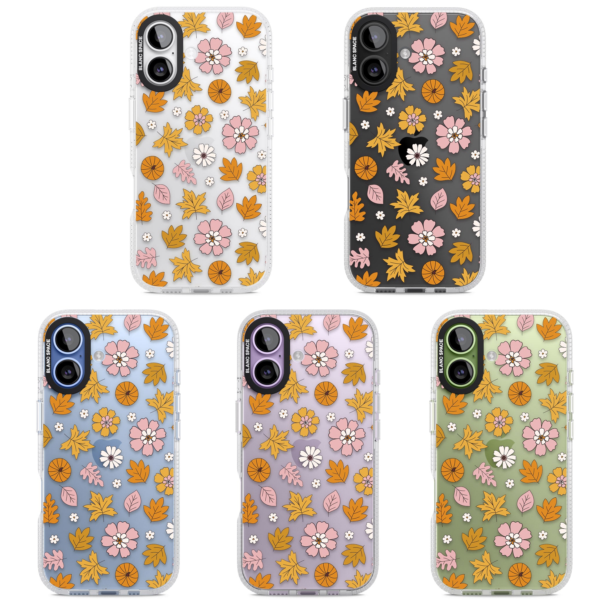 Autumn Leaves And Flowers iPhone 17 Impact Air Clear Phone Case APT Impact Protection