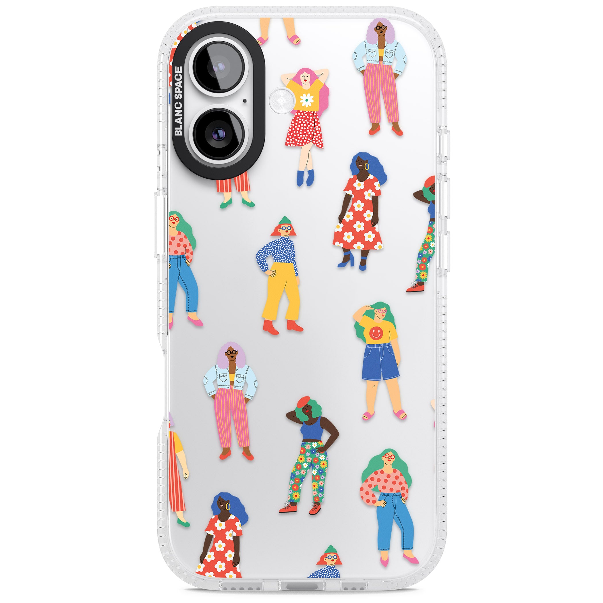 Girls Pattern iPhone 17 Impact Air Clear Phone Case