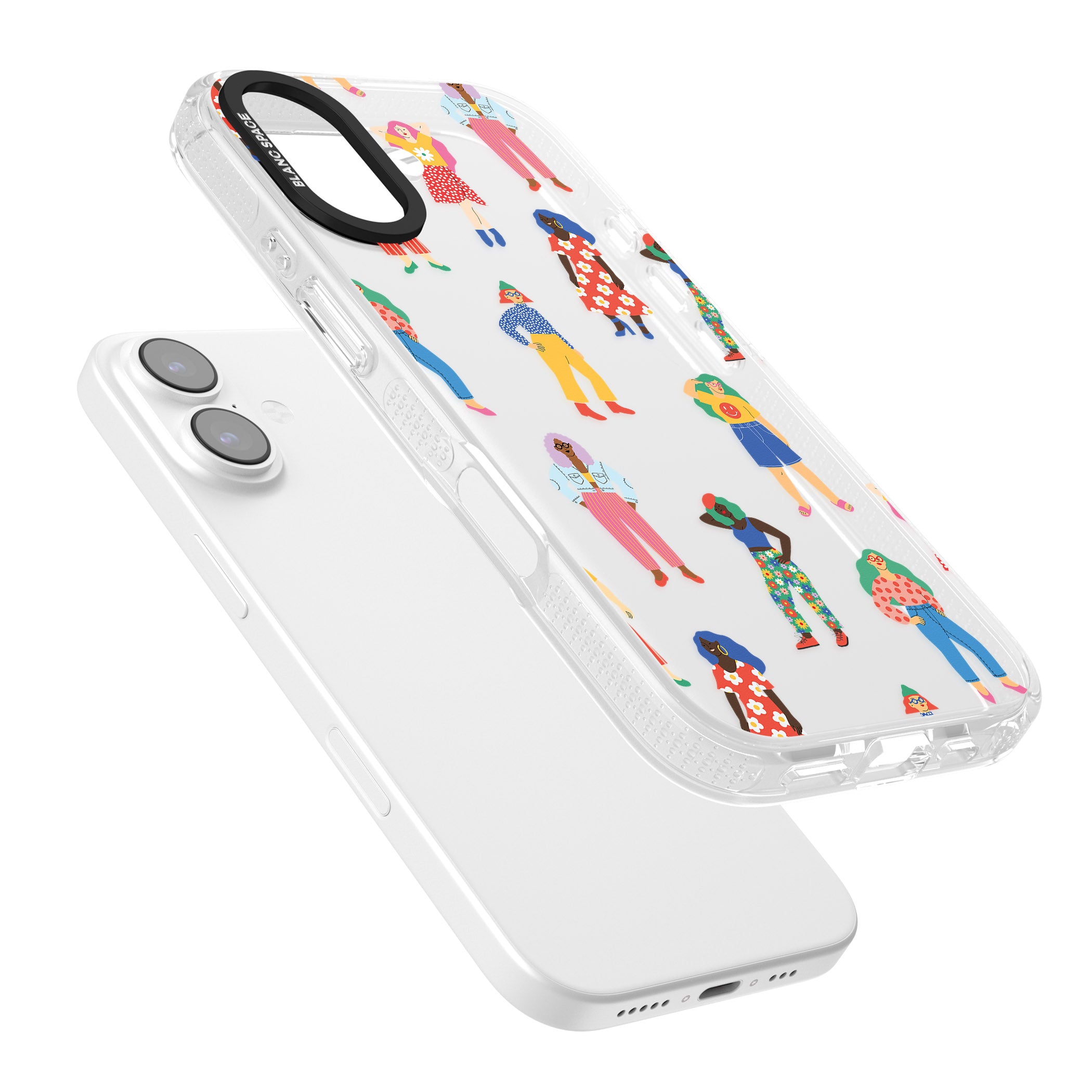 Girls Pattern iPhone 17 Impact Air Clear Phone Case Colours