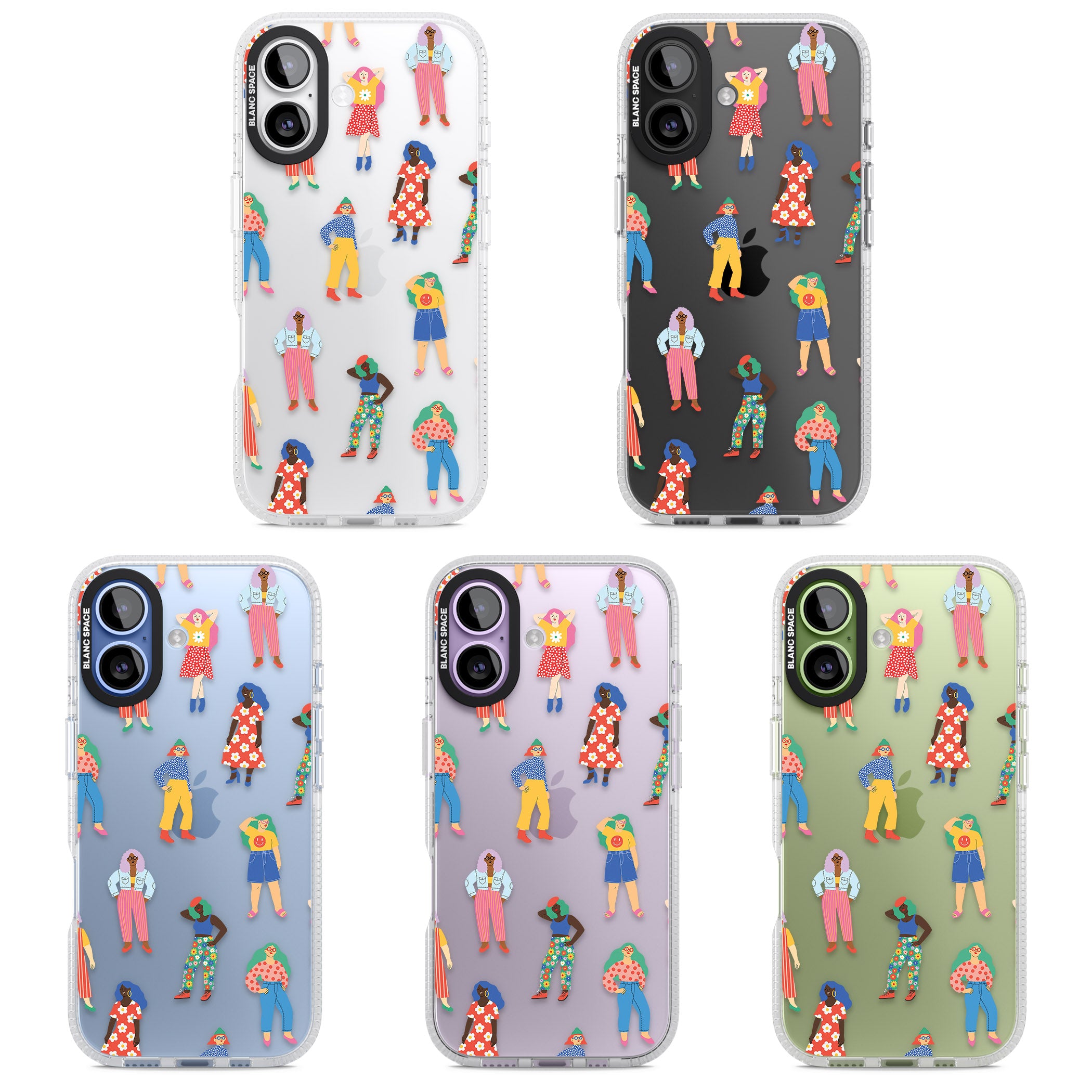 Girls Pattern iPhone 17 Impact Air Clear Phone Case APT Impact Protection