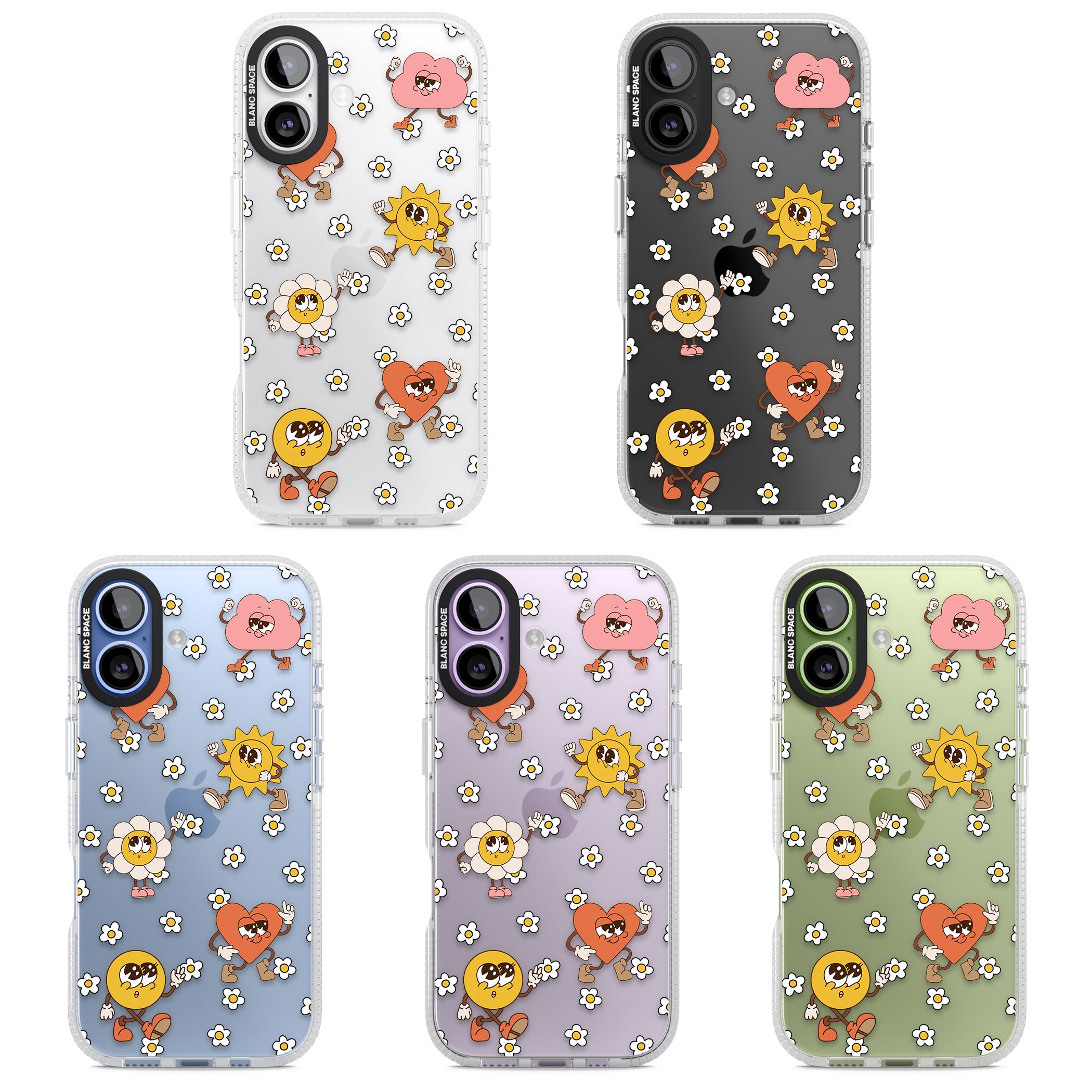 Daisies & Friends iPhone 17 Impact Air Clear Phone Case APT Impact Protection
