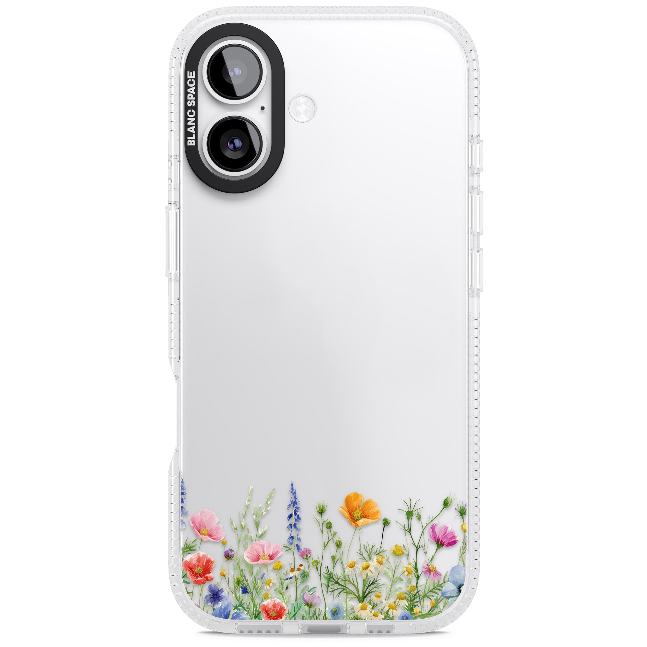 Minimal Wildflowers iPhone 17 Impact Air Clear Phone Case