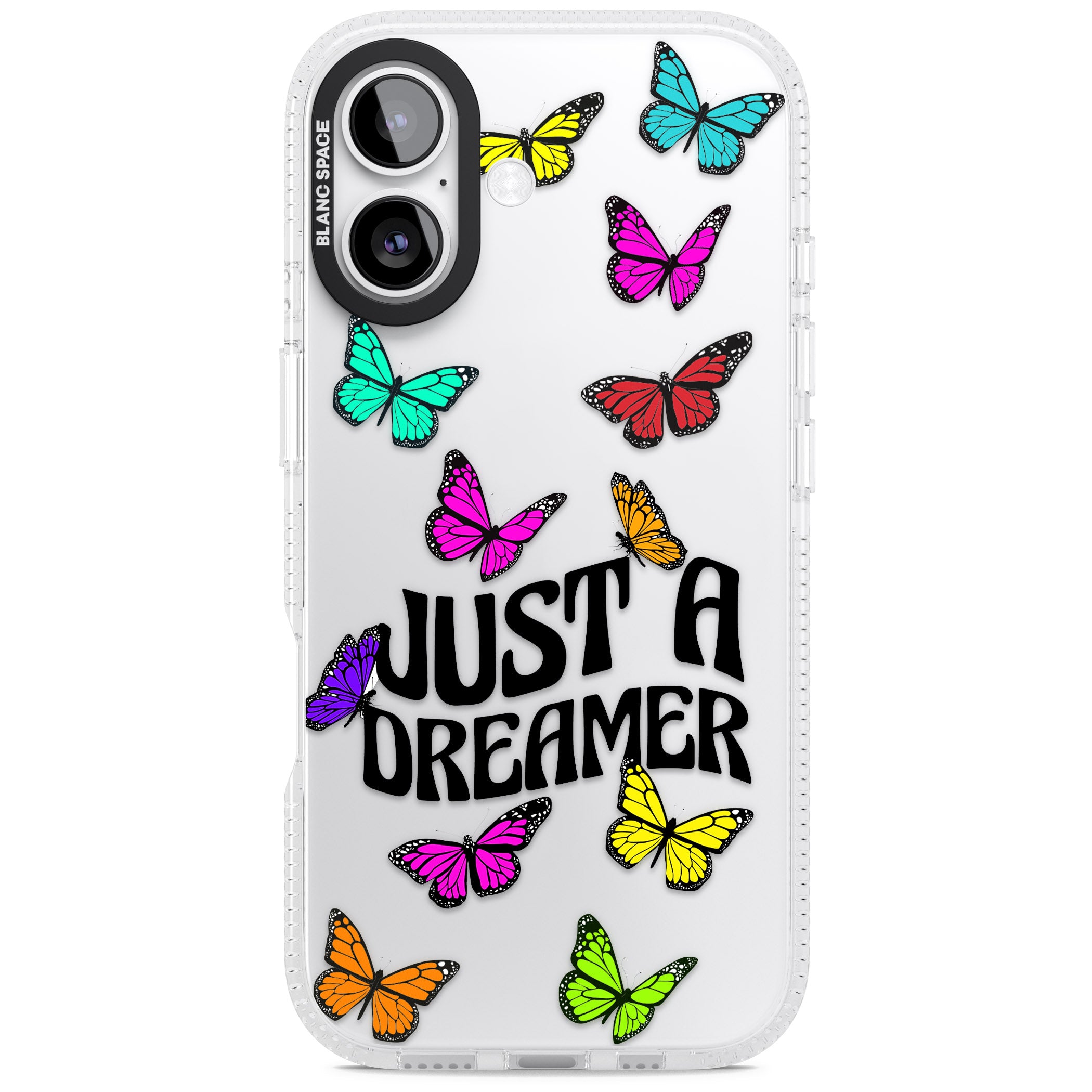 Just A Dreamer Butterfly iPhone 17 Impact Air Clear Phone Case
