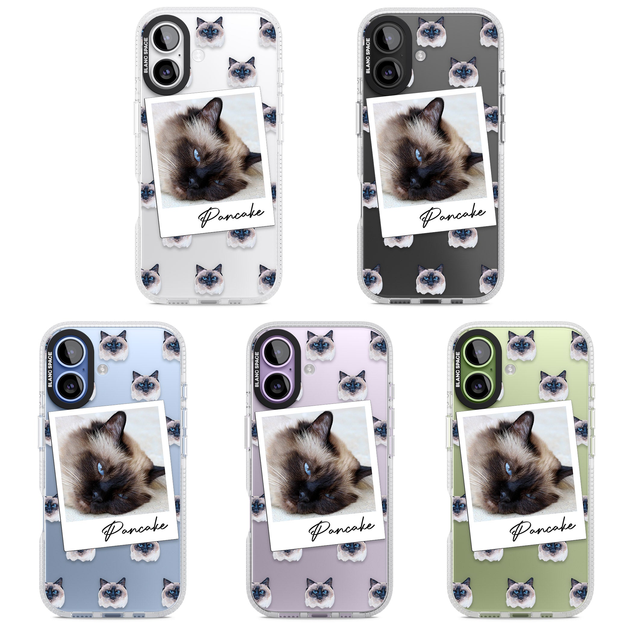 Personalised Burmese Cat Photo iPhone 17 Impact Air Clear Phone Case APT Impact Protection