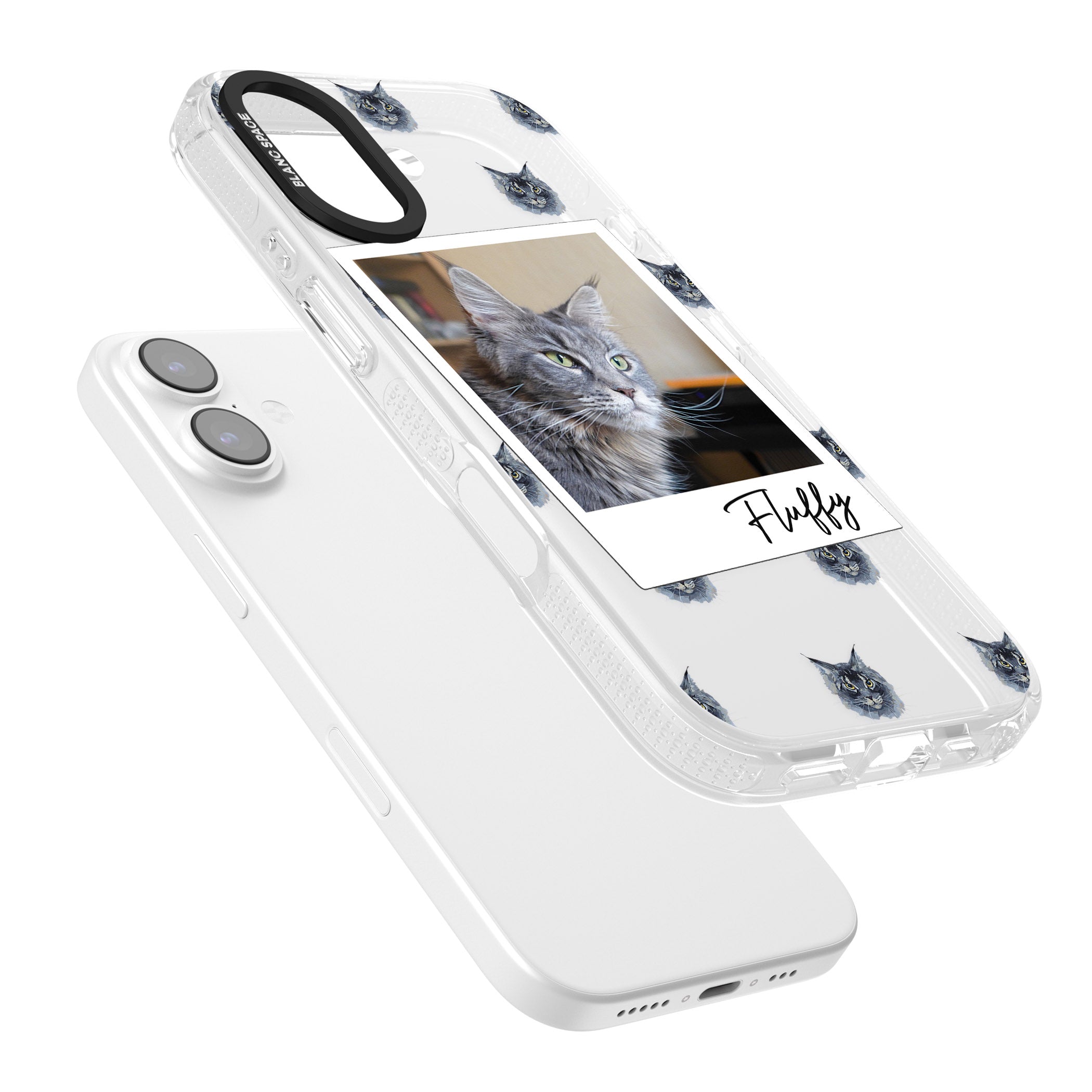 Personalised Maine Coon Photo iPhone 17 Impact Air Clear Phone Case Colours