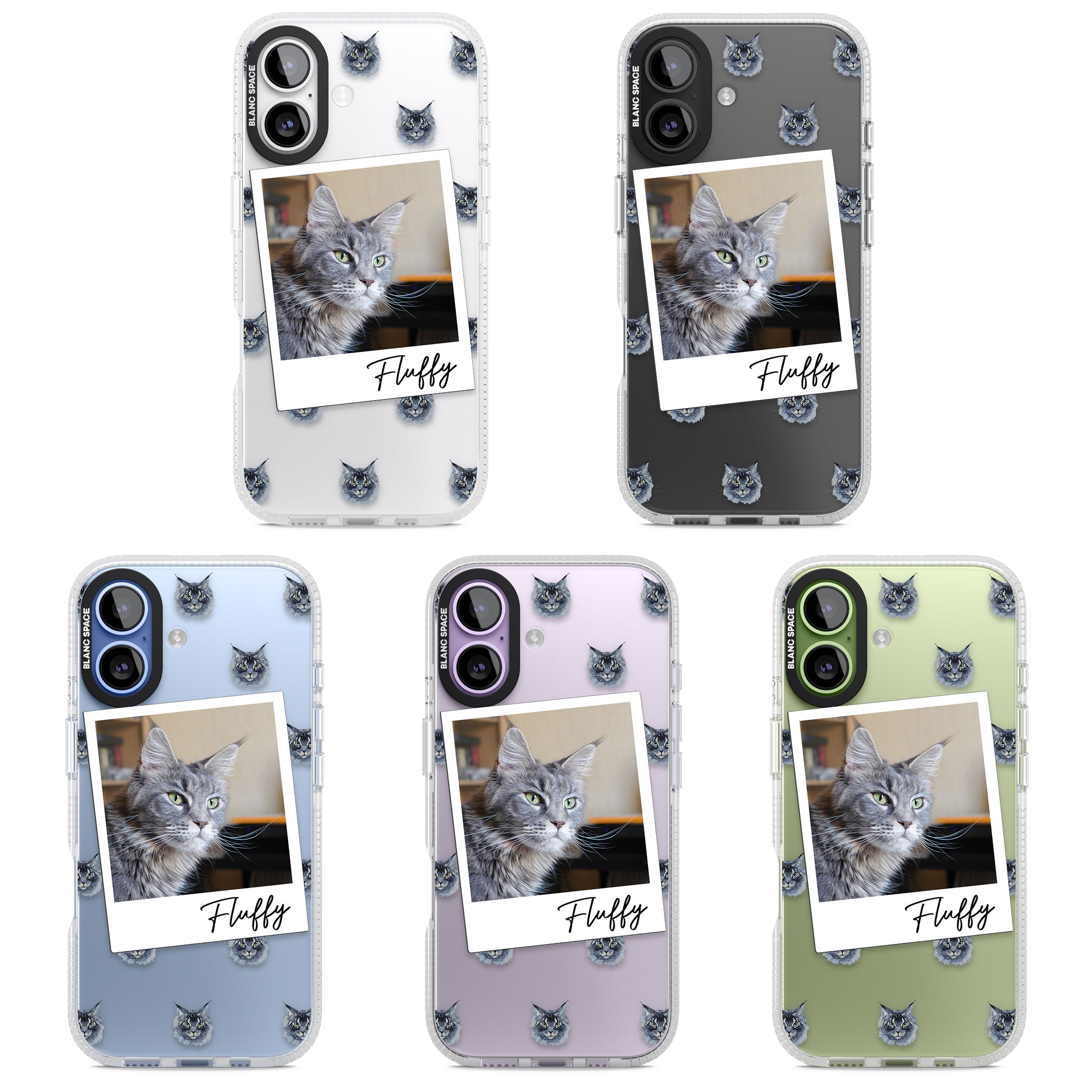 Personalised Maine Coon Photo iPhone 17 Impact Air Clear Phone Case APT Impact Protection