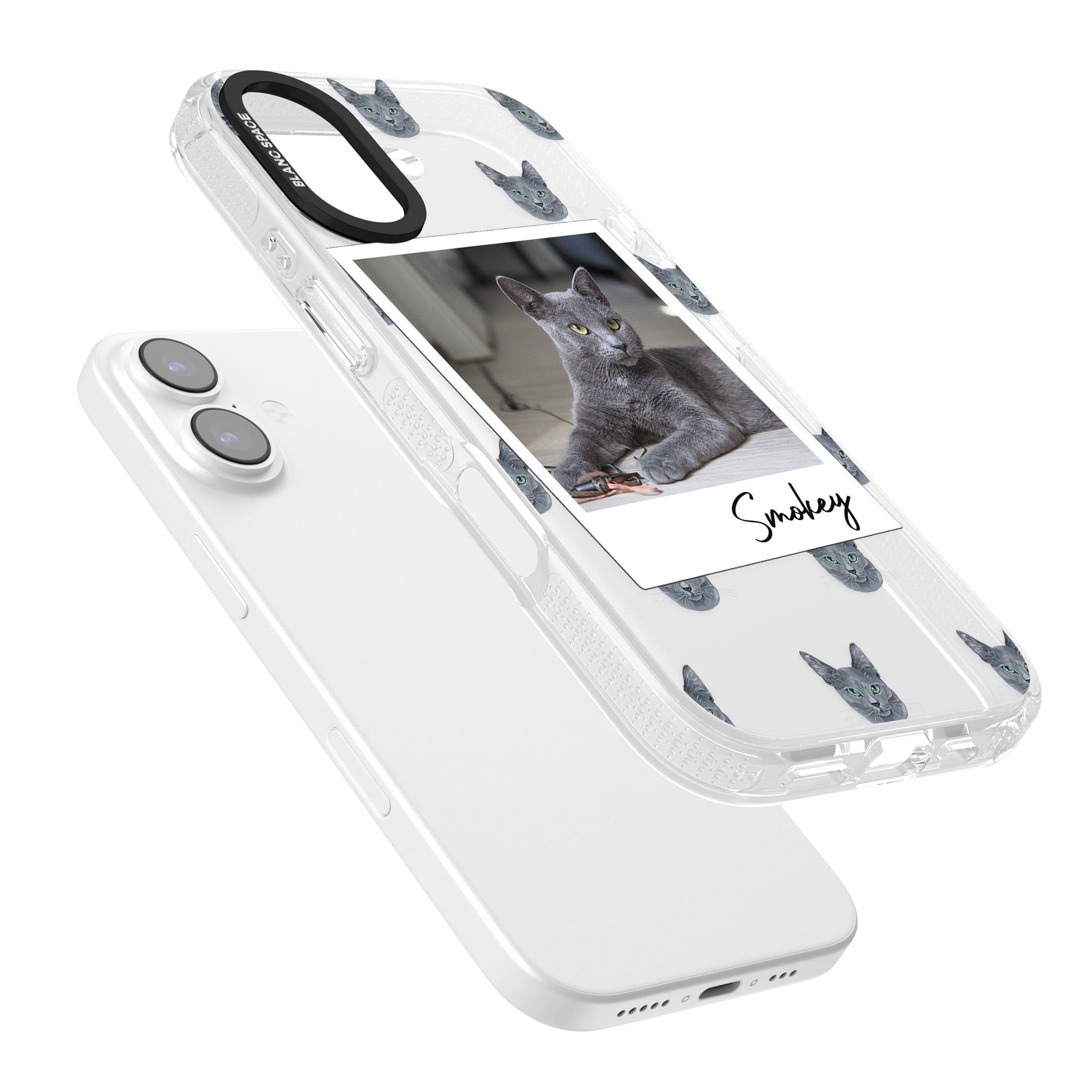 Personalised Korat Cat Photo iPhone 17 Impact Air Clear Phone Case Colours