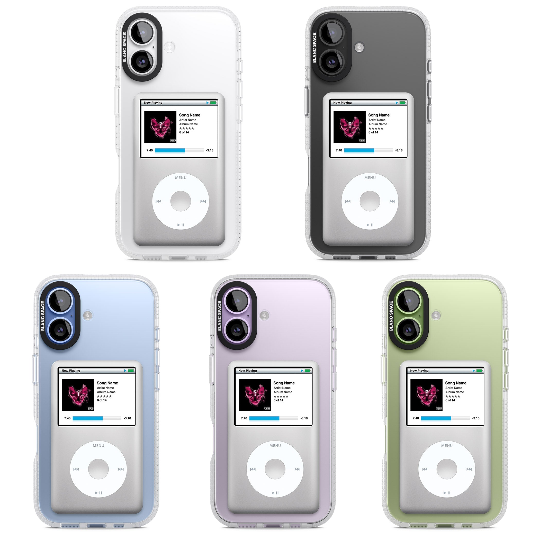 Personalised Classic Ipod iPhone 17 Impact Air Clear Phone Case APT Impact Protection