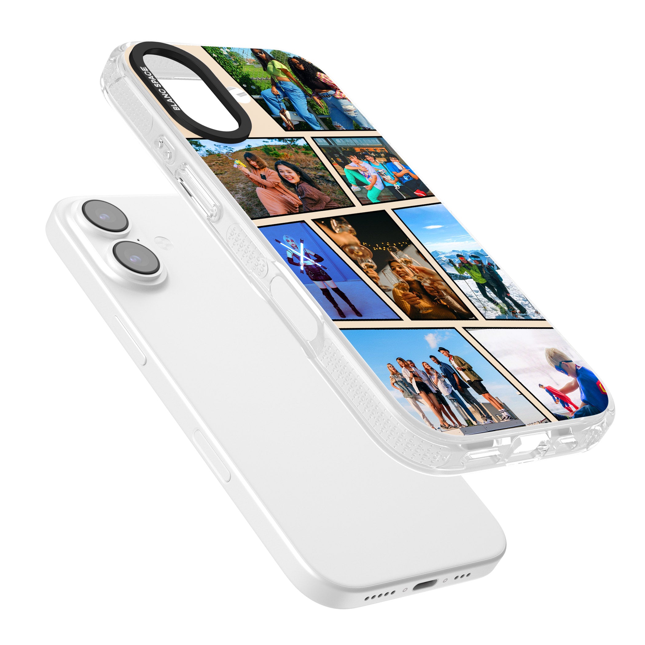 Personalised Comic Strip Photo iPhone 17 Impact Air Clear Phone Case Colours