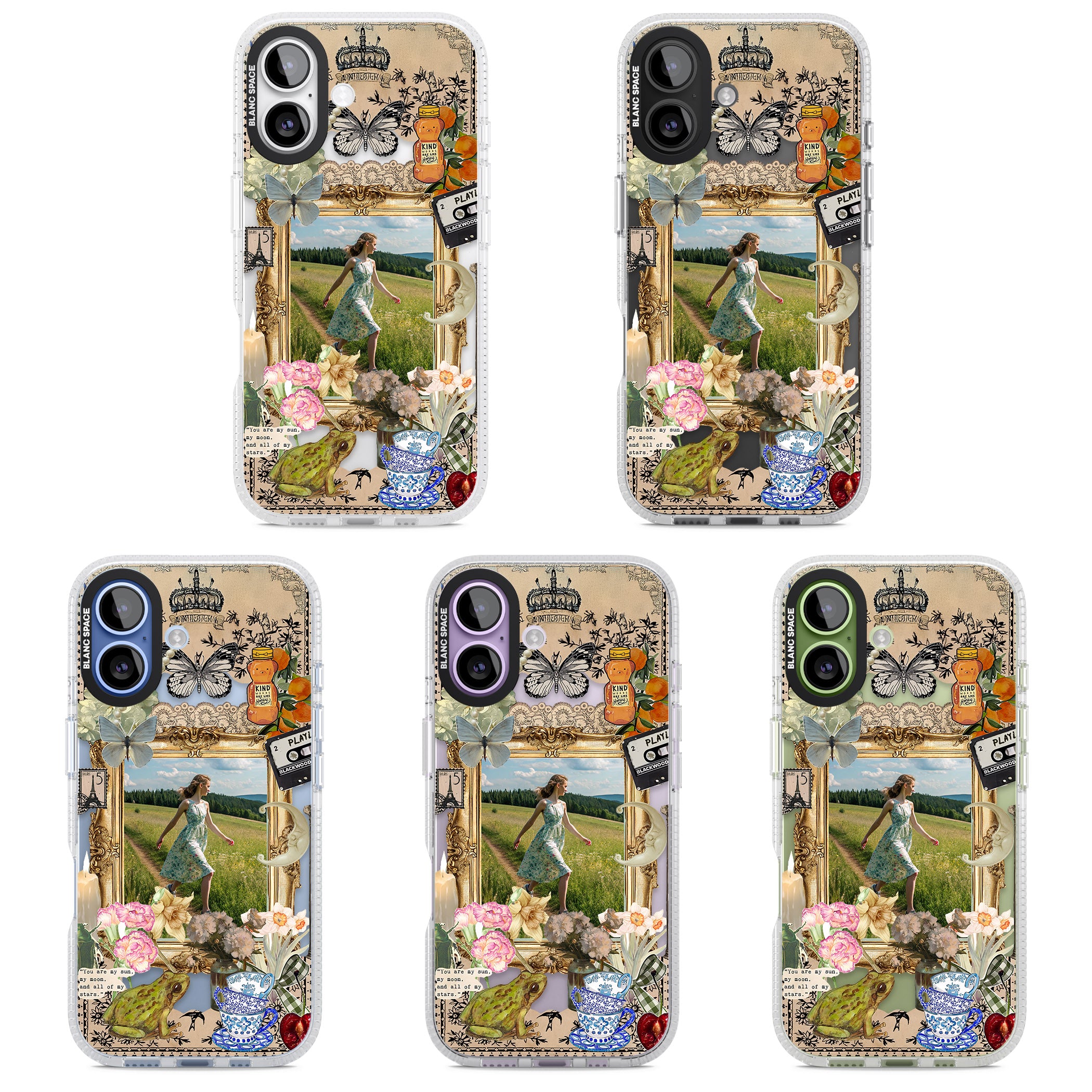 Personalised Country Collage Frame iPhone 17 Impact Air Clear Phone Case APT Impact Protection