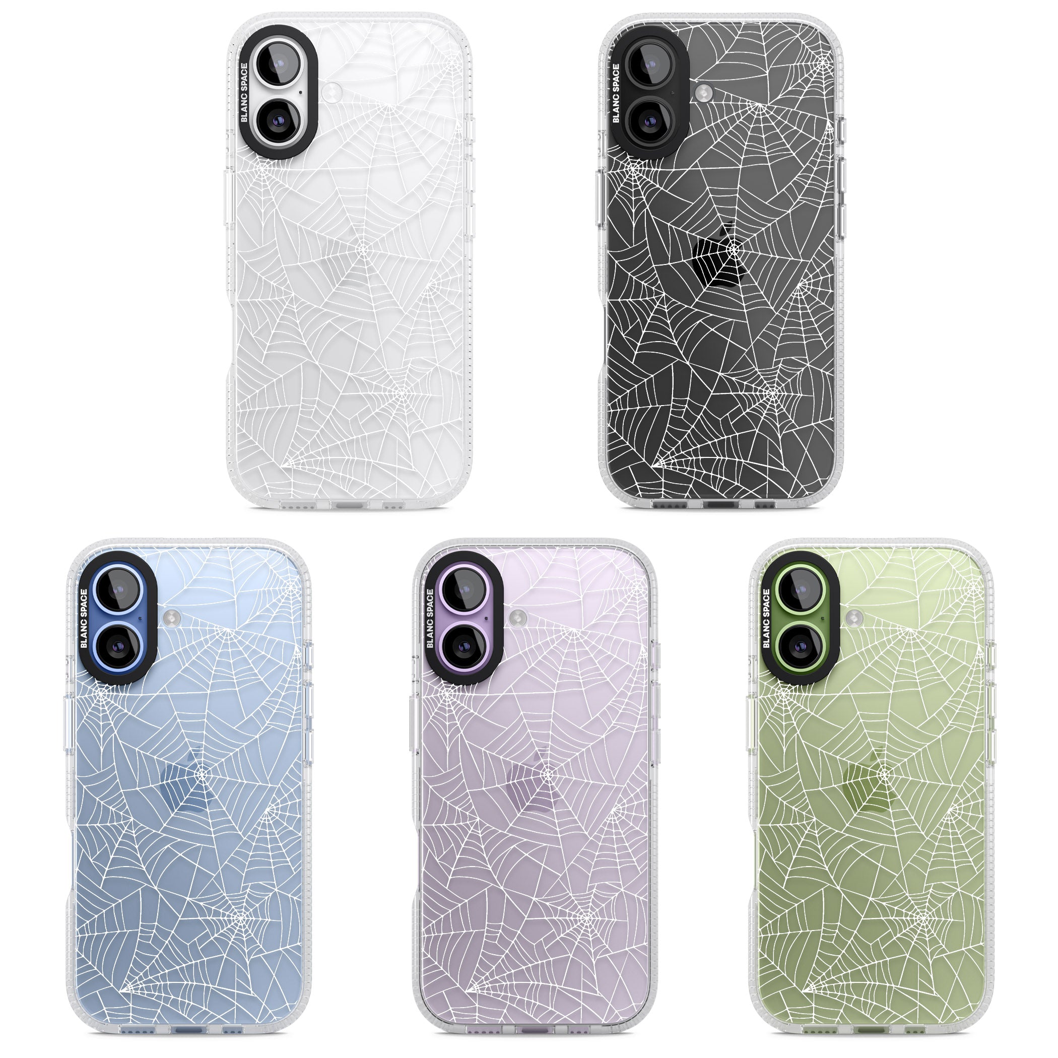 Personalised Spider Webs iPhone 17 Impact Air Clear Phone Case APT Impact Protection