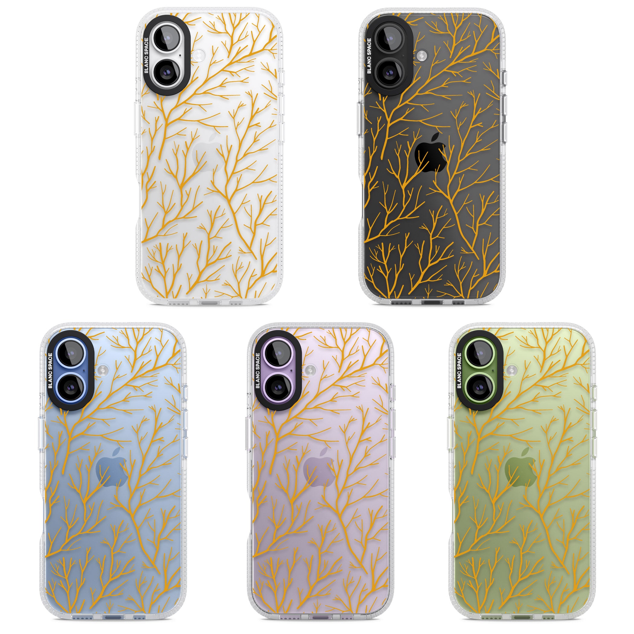Personalised Bramble Branches iPhone 17 Impact Air Clear Phone Case APT Impact Protection