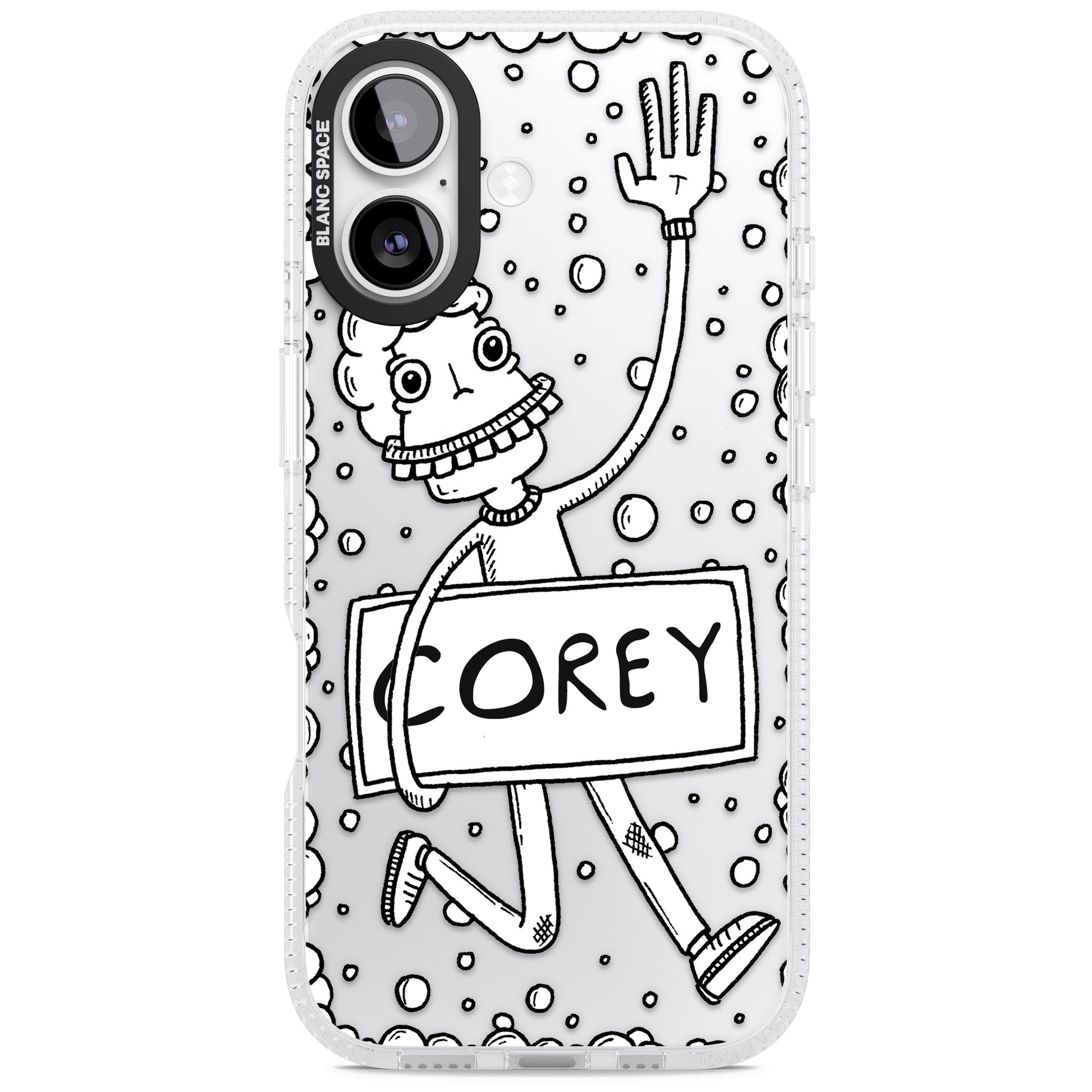 Personalised Banner Boy iPhone 17 Impact Air Clear Phone Case