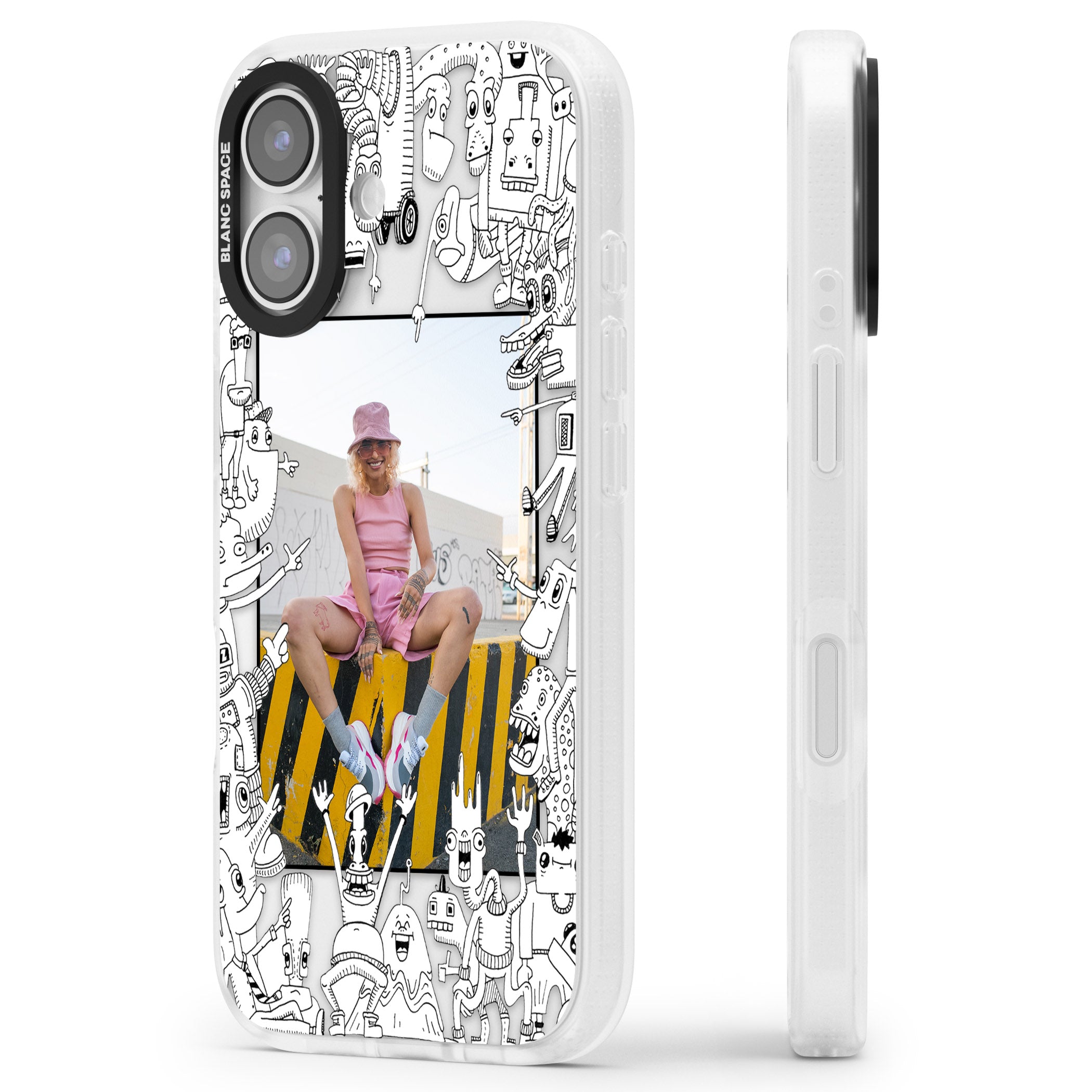 Personalised Look At This Photo Case iPhone 17 Impact Air Clear Phone Case Side Profile
