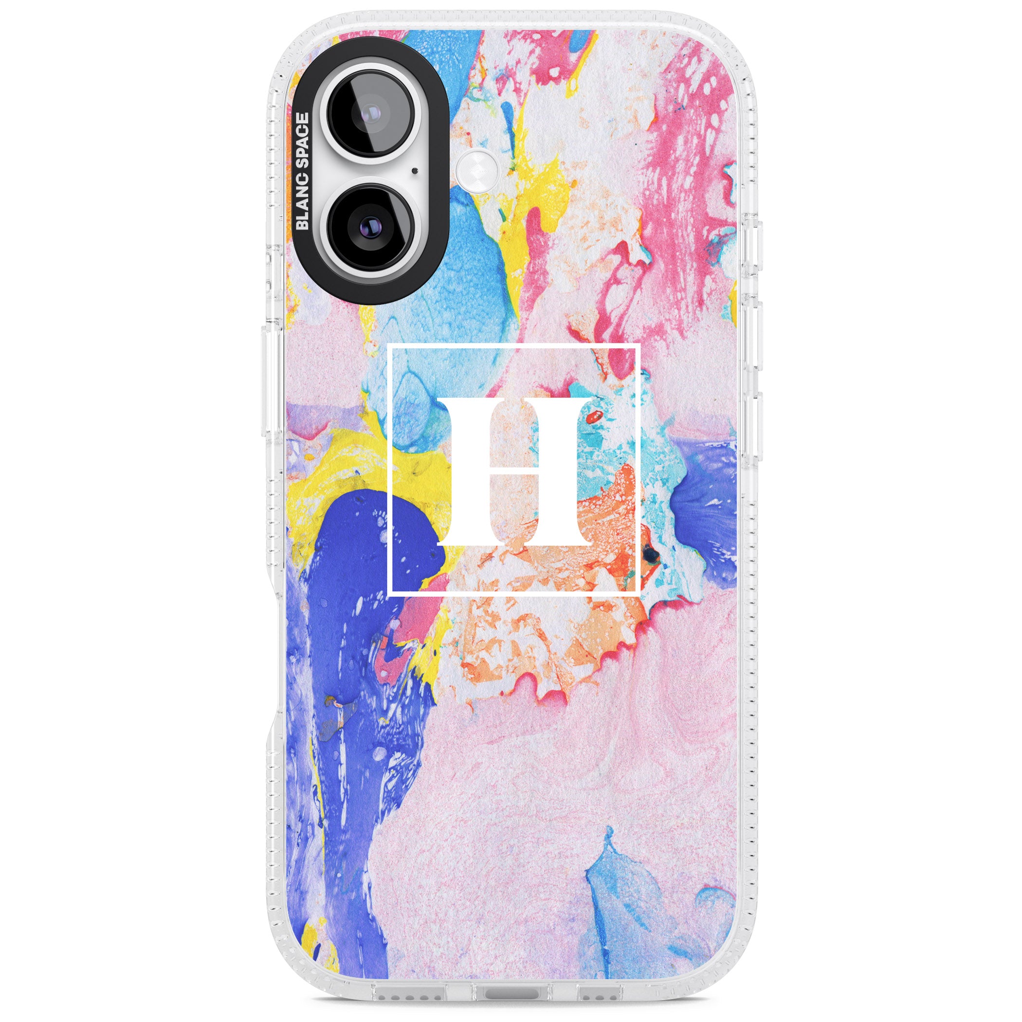 Personalised Pastel Marble Mix iPhone 17 Impact Air Clear Phone Case