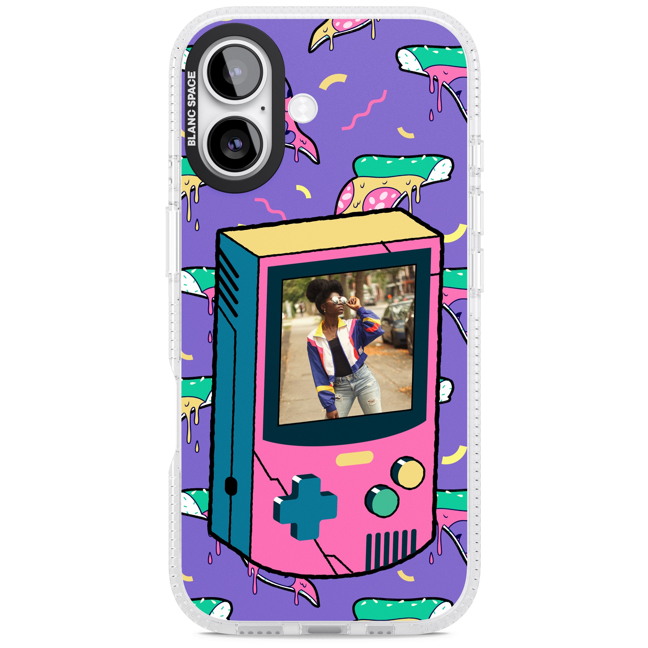 Personalised Retro Game Photo Case iPhone 17 Impact Air Clear Phone Case