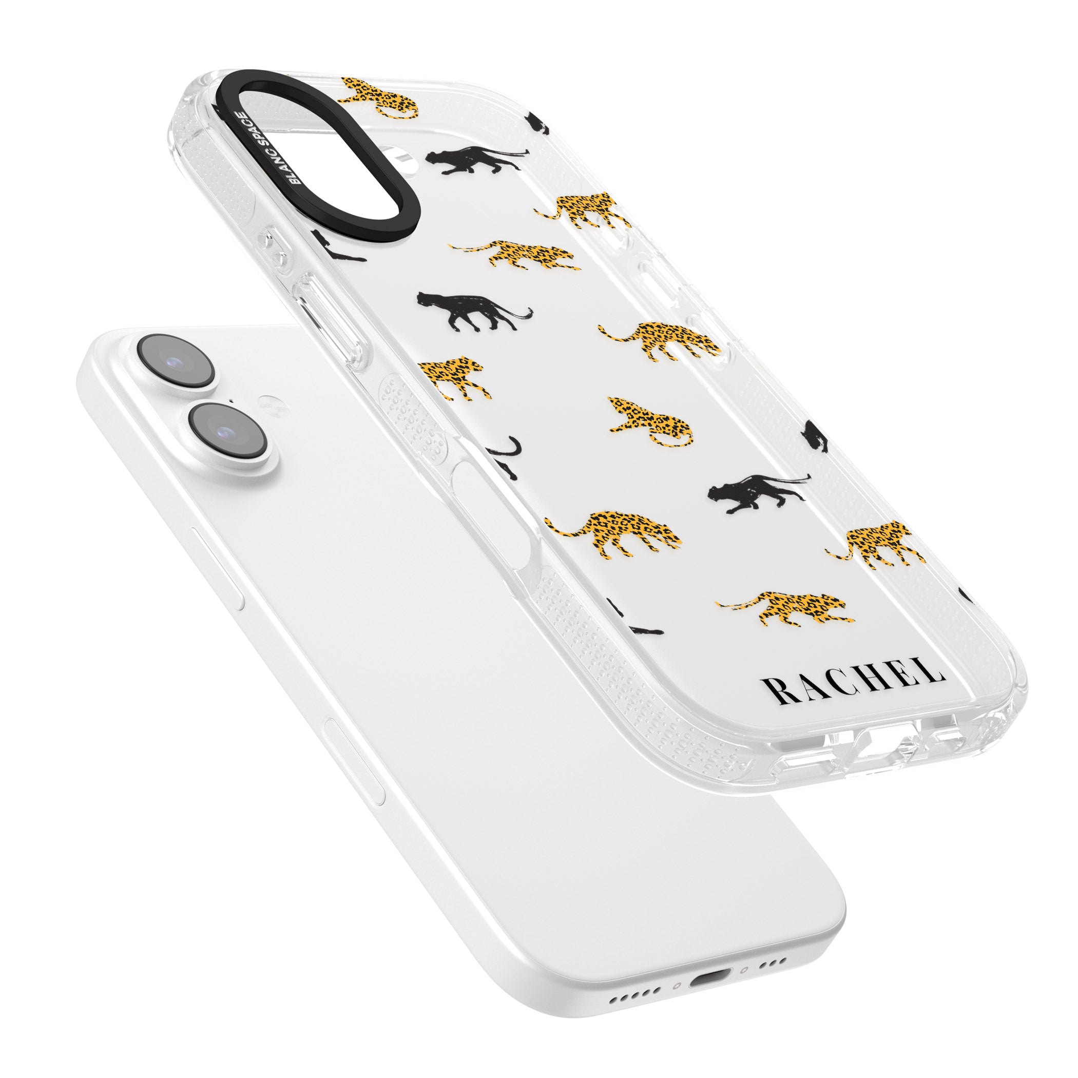 Personalised Jaguar Pattern iPhone 17 Impact Air Clear Phone Case Colours