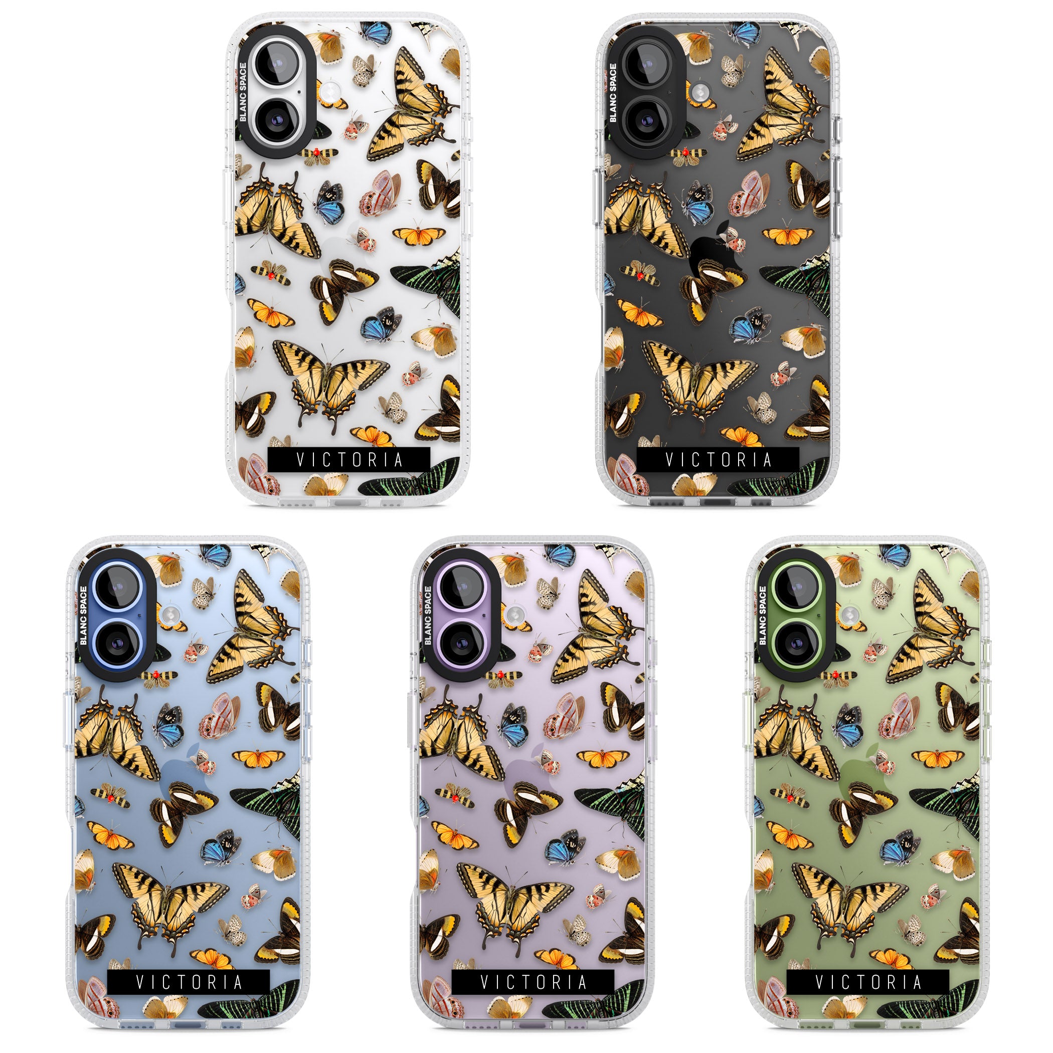Personalised Butterfly Archive iPhone 17 Impact Air Clear Phone Case APT Impact Protection