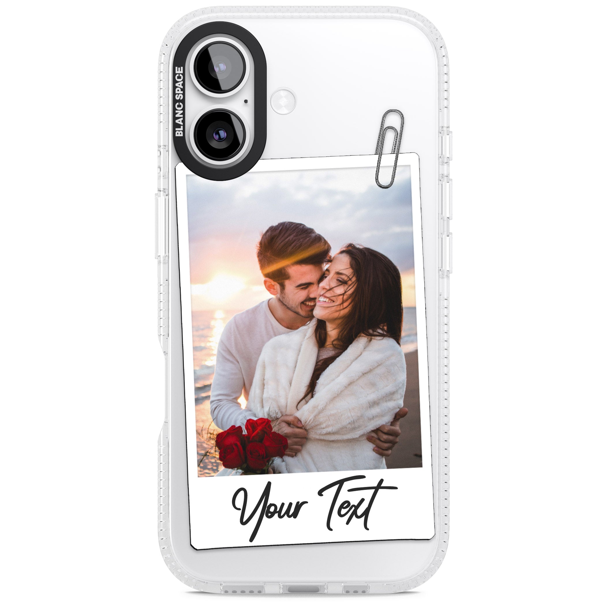 Personalised Instant Camera Photo iPhone 17 Impact Air Clear Phone Case