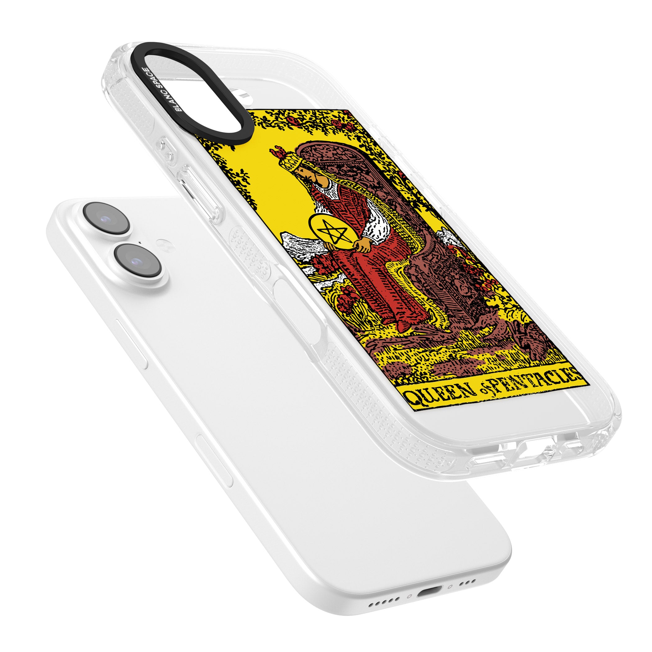 Personalised Queen Of Pentacles Tarot Card (Color) iPhone 17 Impact Air Clear Phone Case Colours