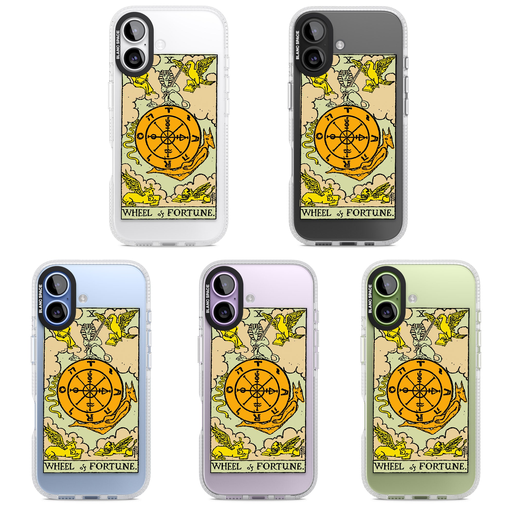 Personalised Wheel Of Fortune Tarot Card (Color) iPhone 17 Impact Air Clear Phone Case APT Impact Protection