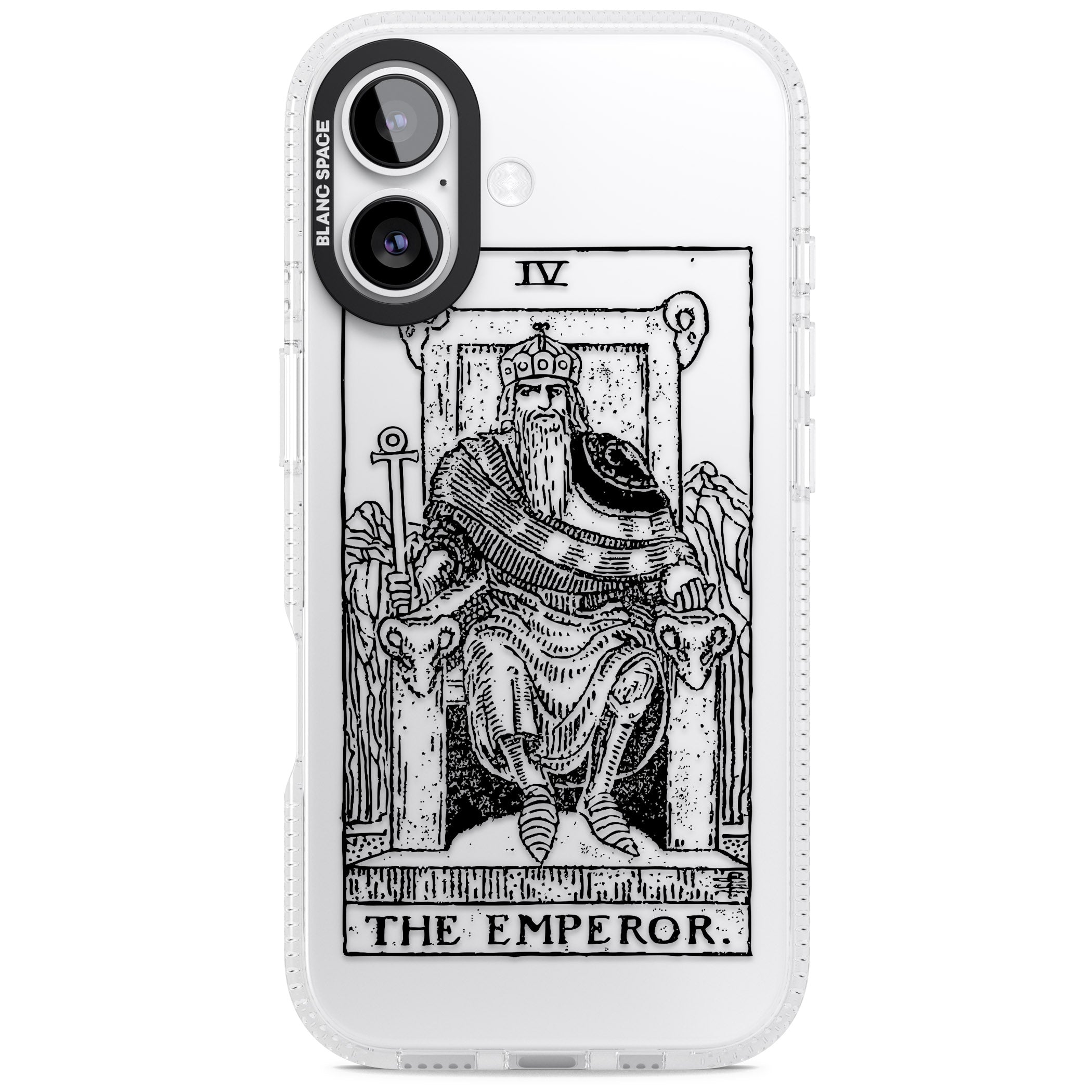 Personalised The Emperor Tarot iPhone 17 Impact Air Clear Phone Case