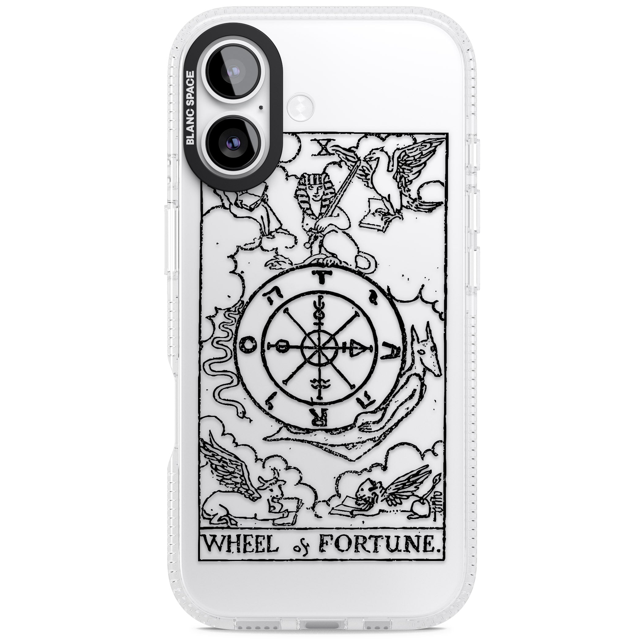 Personalised Wheel Of Fortune Tarot Transparent iPhone 17 Impact Air Clear Phone Case