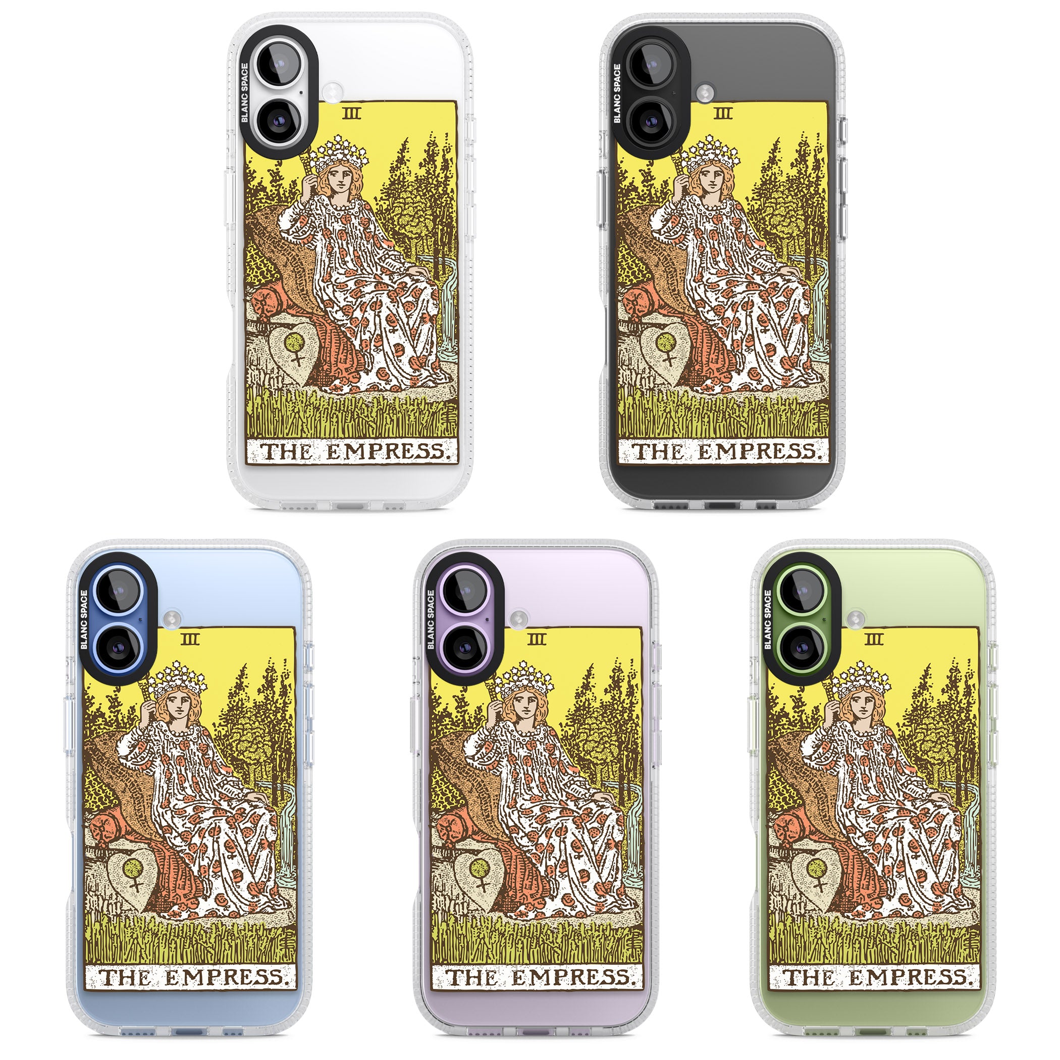 Personalised The Empress Tarot Card (Color) iPhone 17 Impact Air Clear Phone Case APT Impact Protection