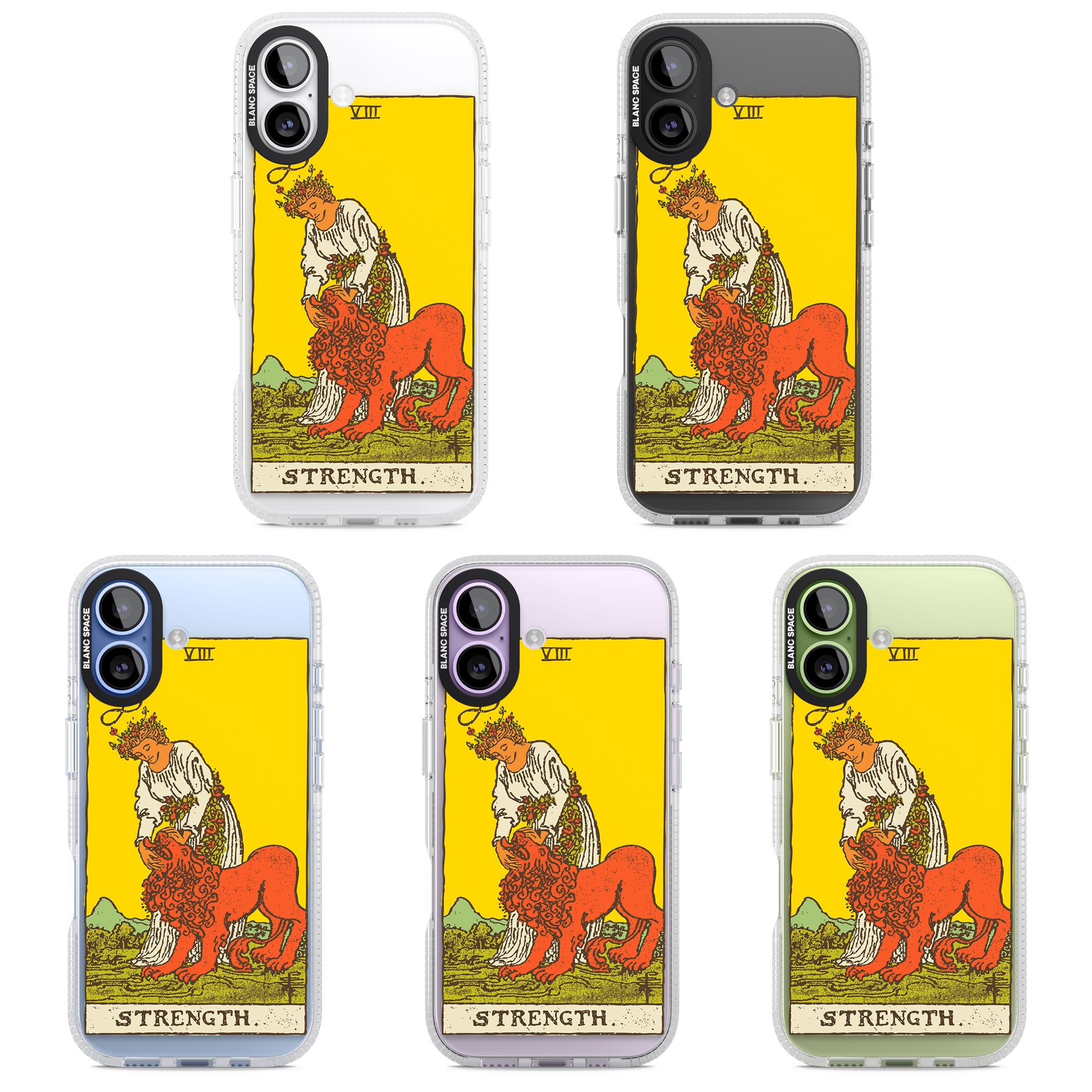 Personalised Strength Tarot Card (Color) iPhone 17 Impact Air Clear Phone Case APT Impact Protection