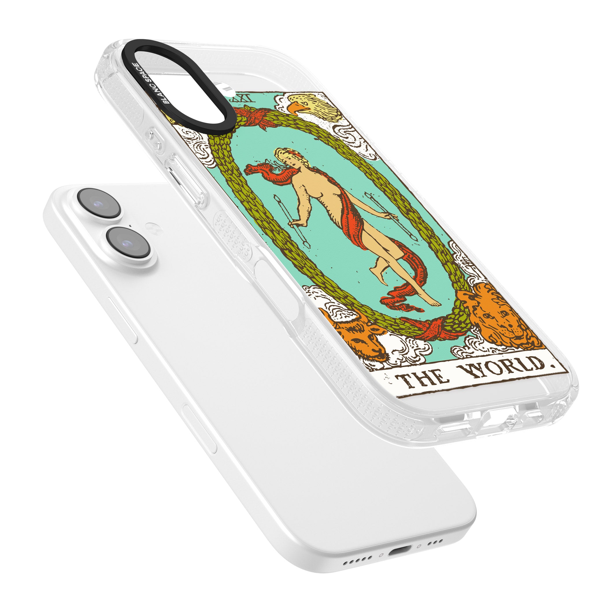 Personalised The World Tarot Card (Color) iPhone 17 Impact Air Clear Phone Case Colours