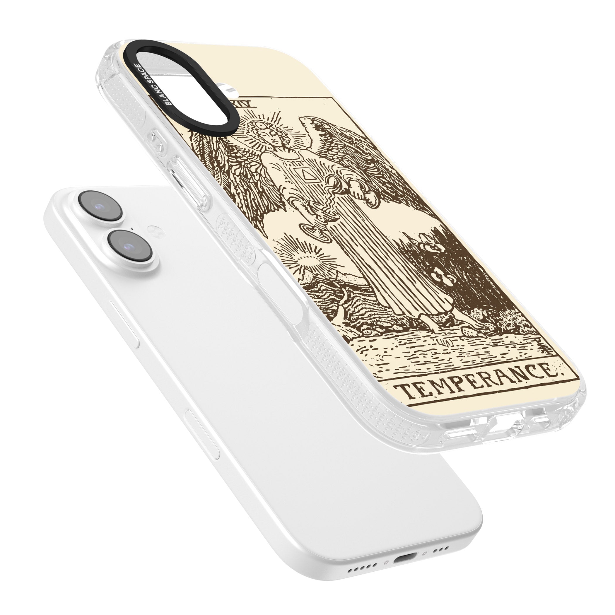 Personalised Temperance Tarot Card (Cream) iPhone 17 Impact Air Clear Phone Case Colours