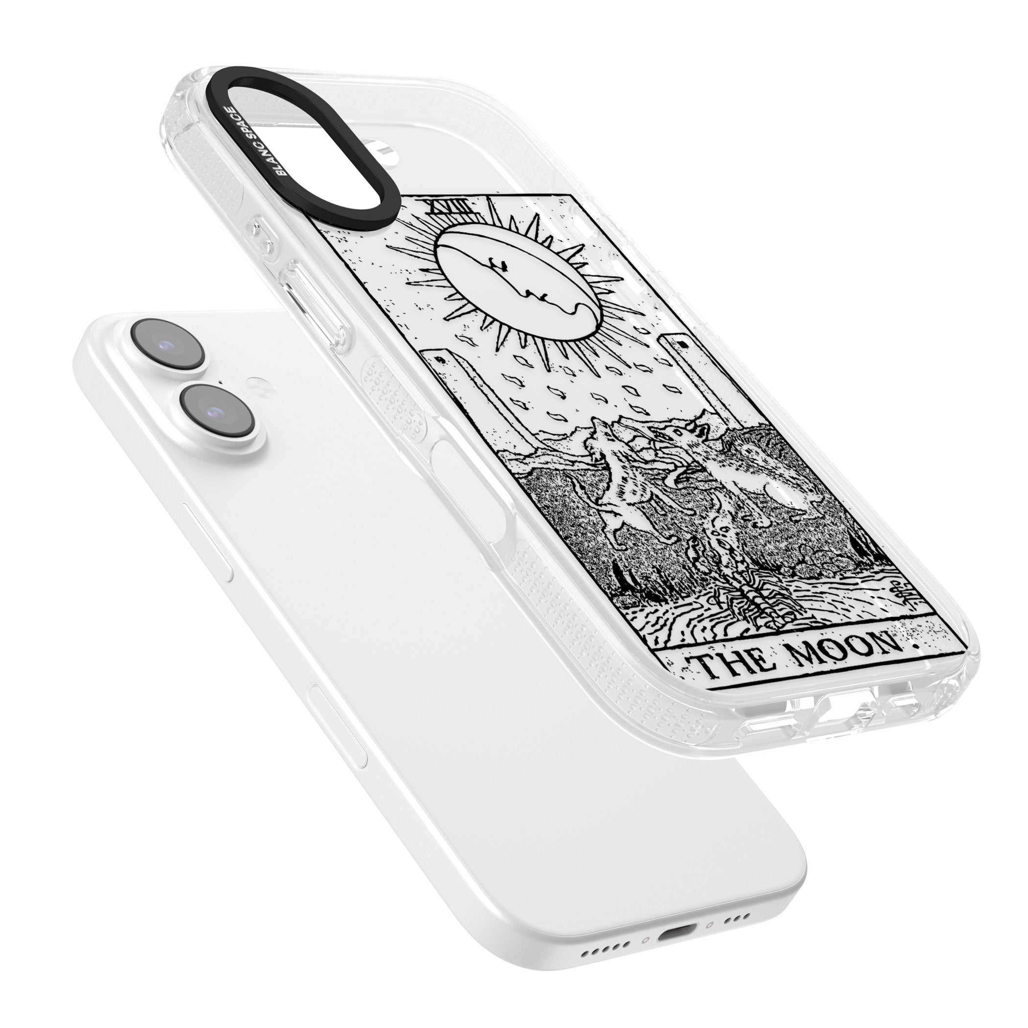 Personalised The Moon Tarot Card (Clear) iPhone 17 Impact Air Clear Phone Case Colours