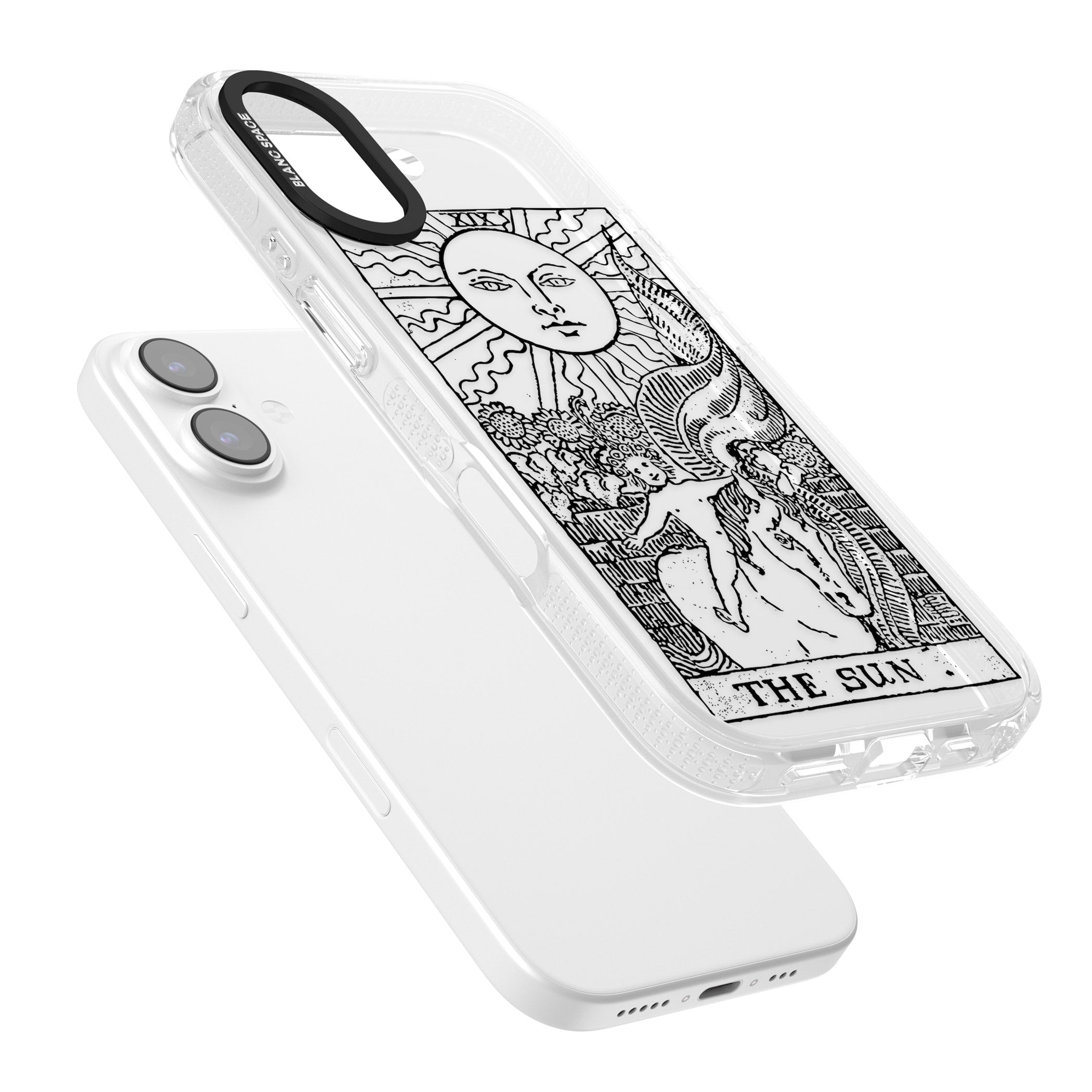 Personalised The Sun Tarot Card (Clear) iPhone 17 Impact Air Clear Phone Case Colours