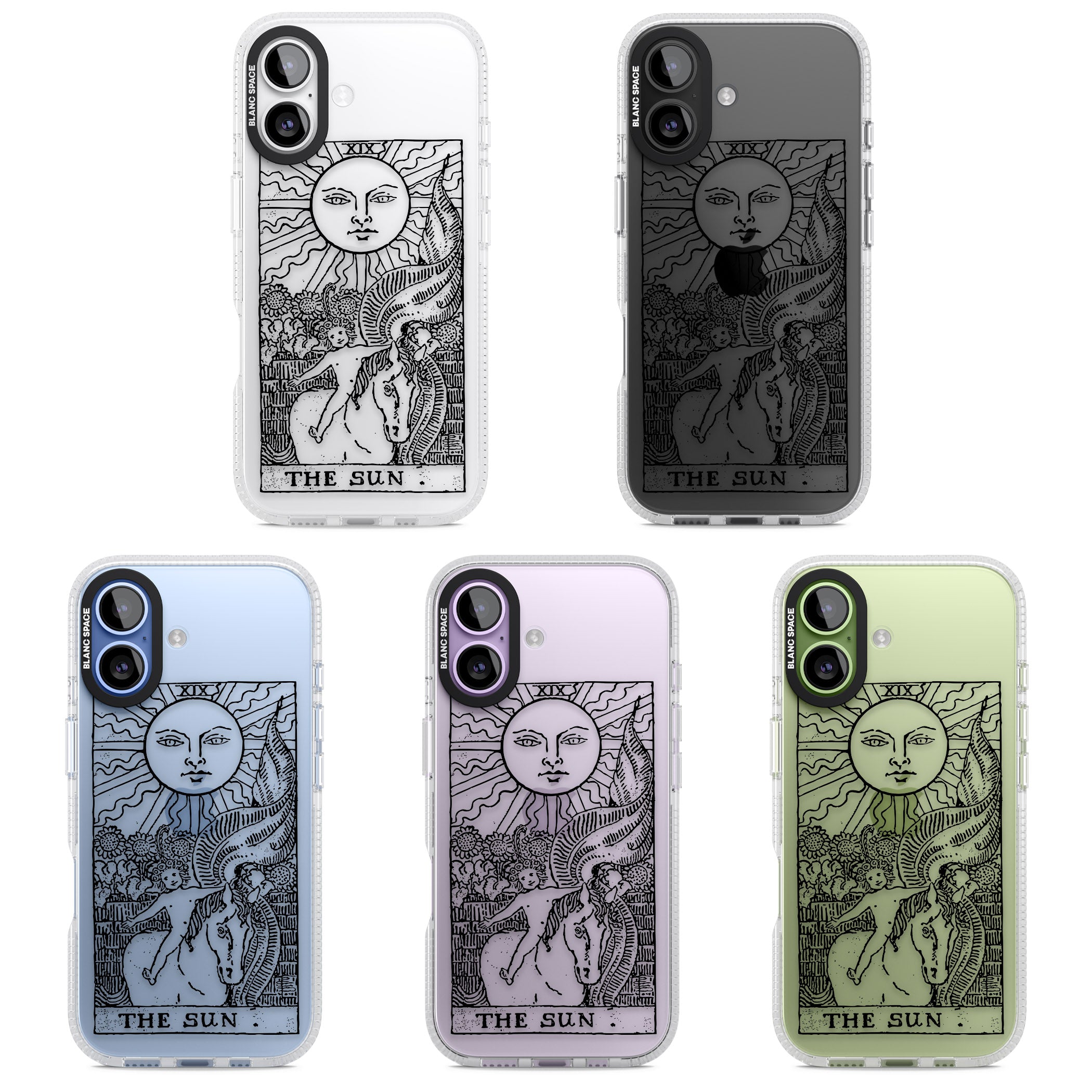Personalised The Sun Tarot Card (Clear) iPhone 17 Impact Air Clear Phone Case APT Impact Protection