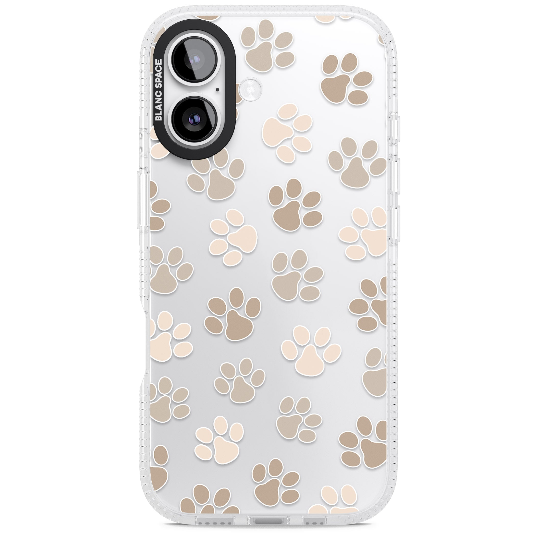 Paw Prints iPhone 17 Impact Air Clear Phone Case