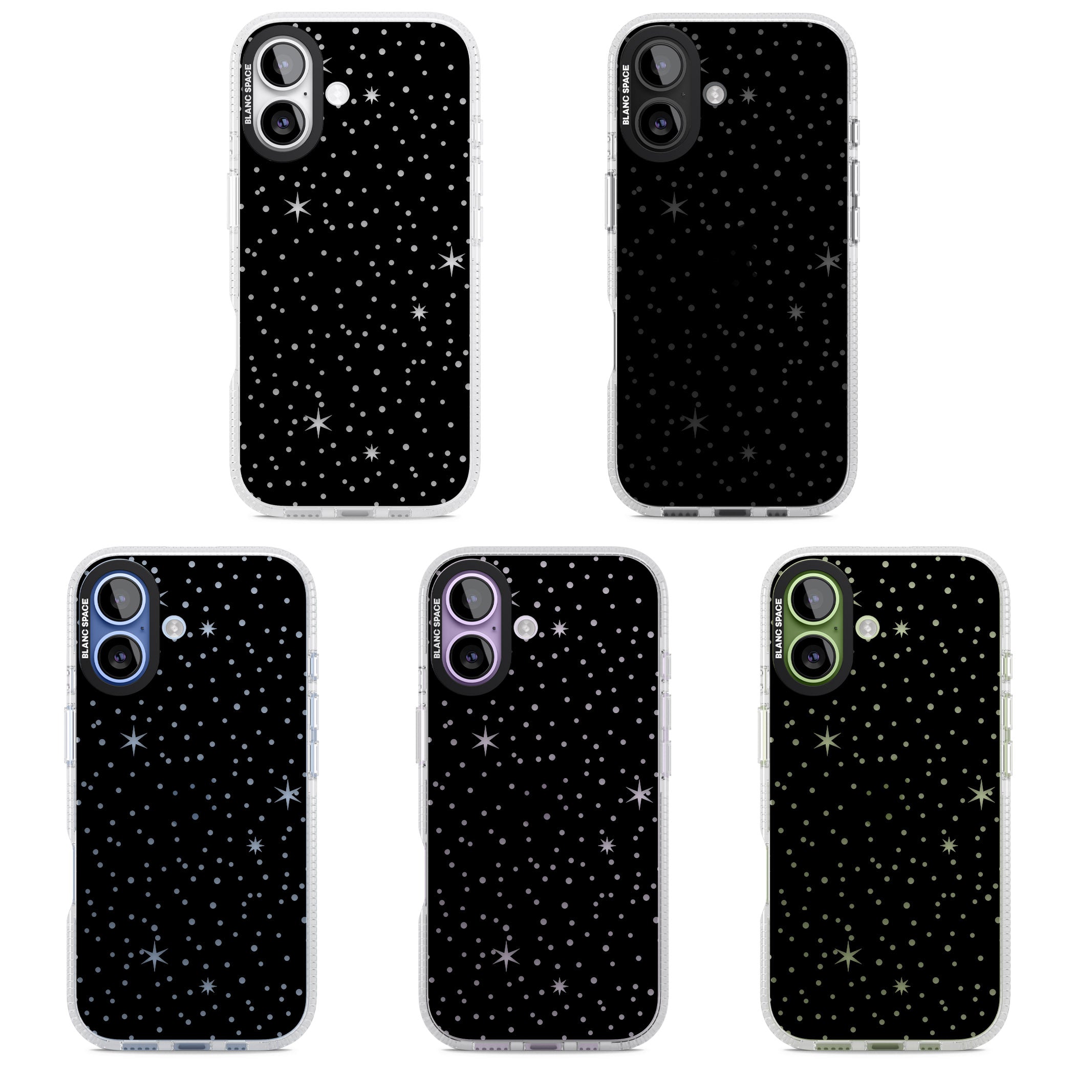 Celestial Cut Out Stars iPhone 17 Impact Air Clear Phone Case APT Impact Protection