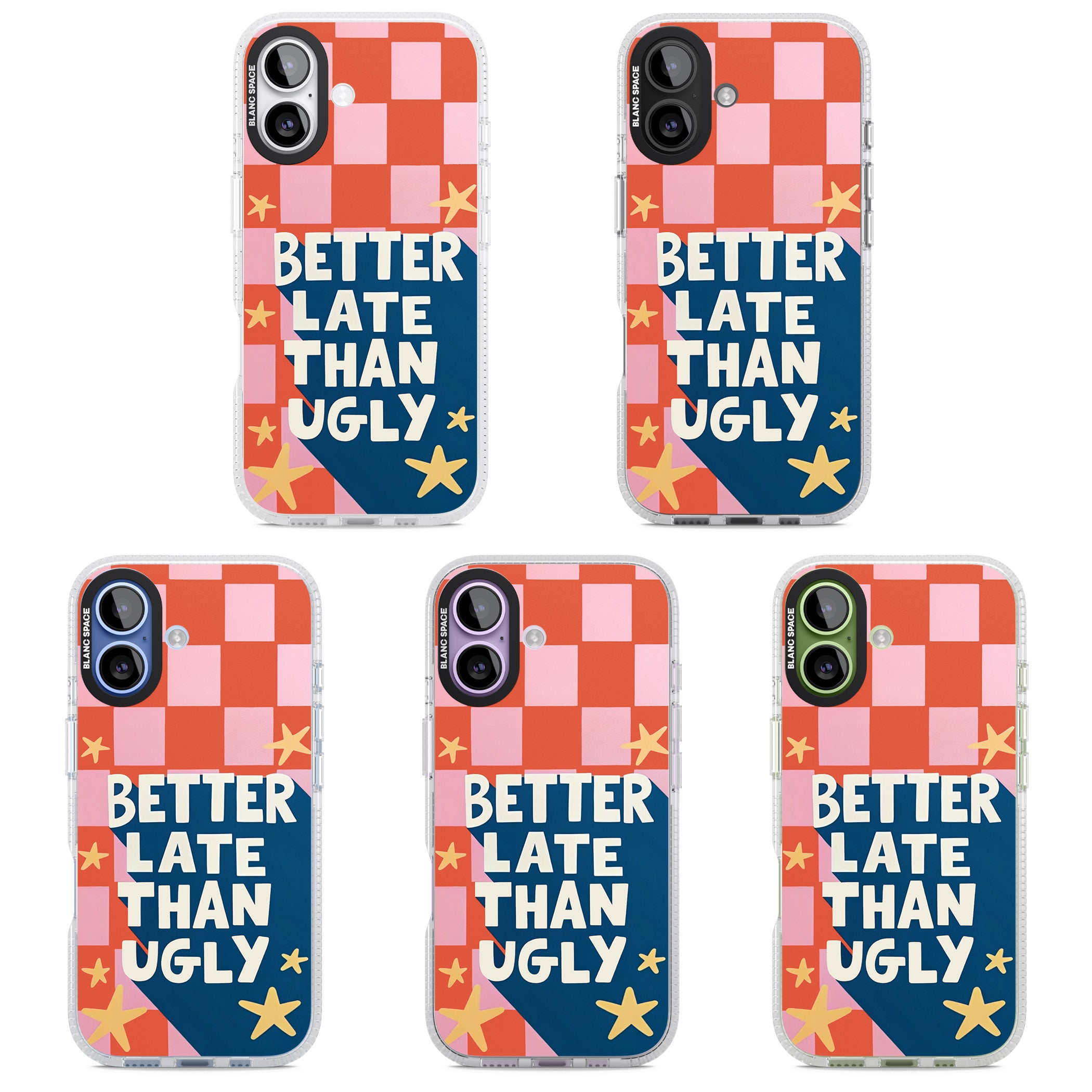 Better Late Than Ugly iPhone 17 Impact Air Clear Phone Case APT Impact Protection
