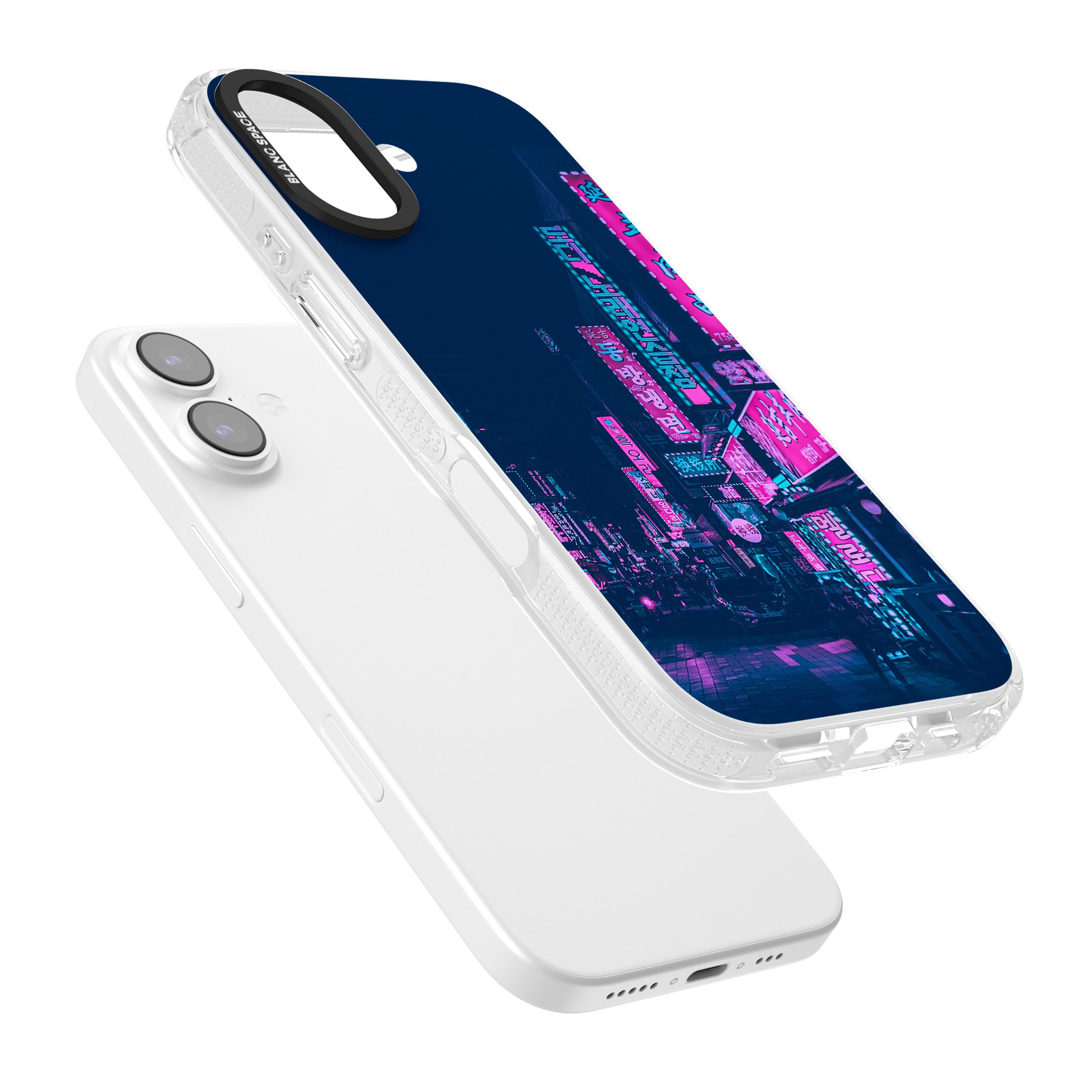 Neon Nights iPhone 17 Impact Air Clear Phone Case Colours