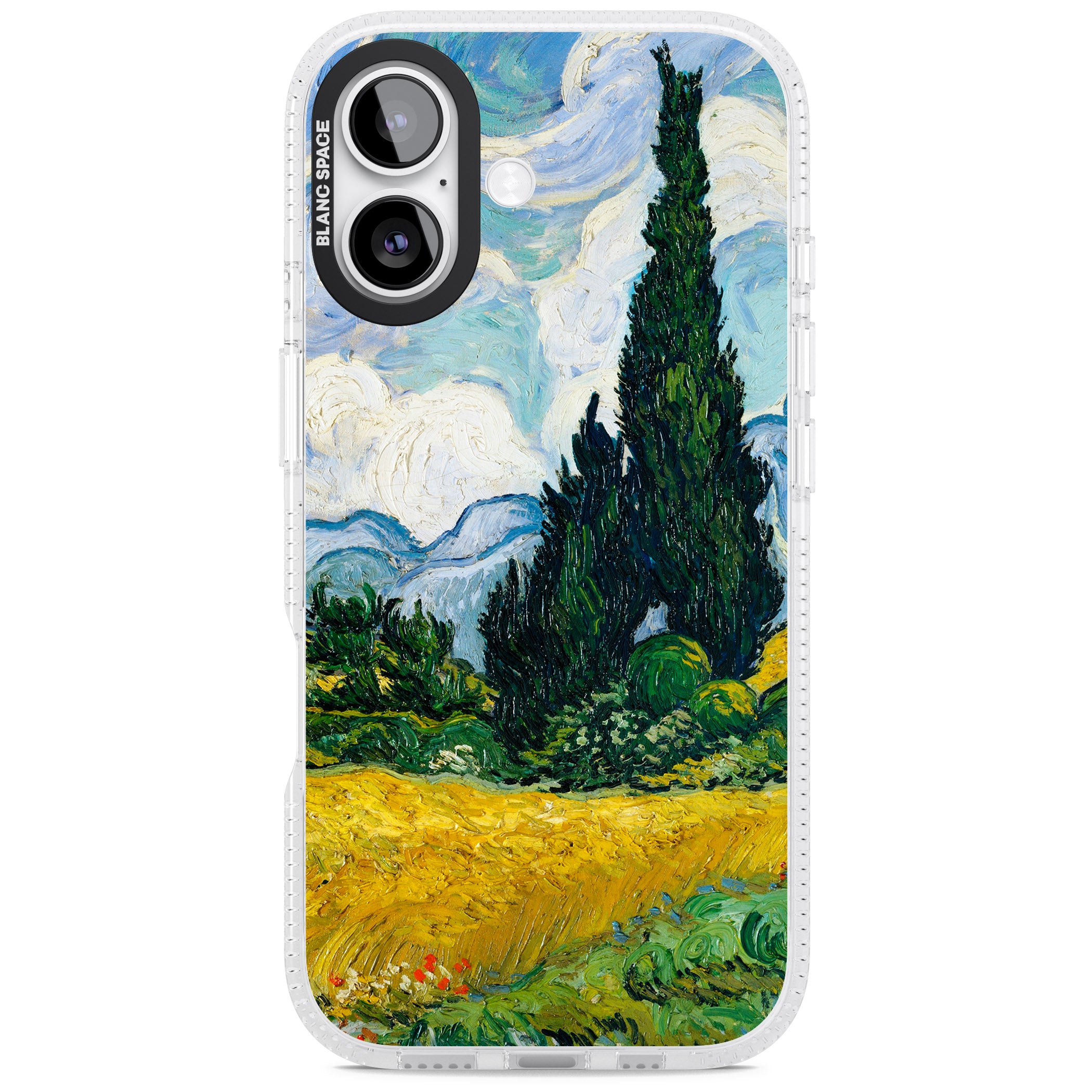 Wheat Field With Cypresses By Vincent Van Gogh iPhone 17 Impact Air Clear Phone Case