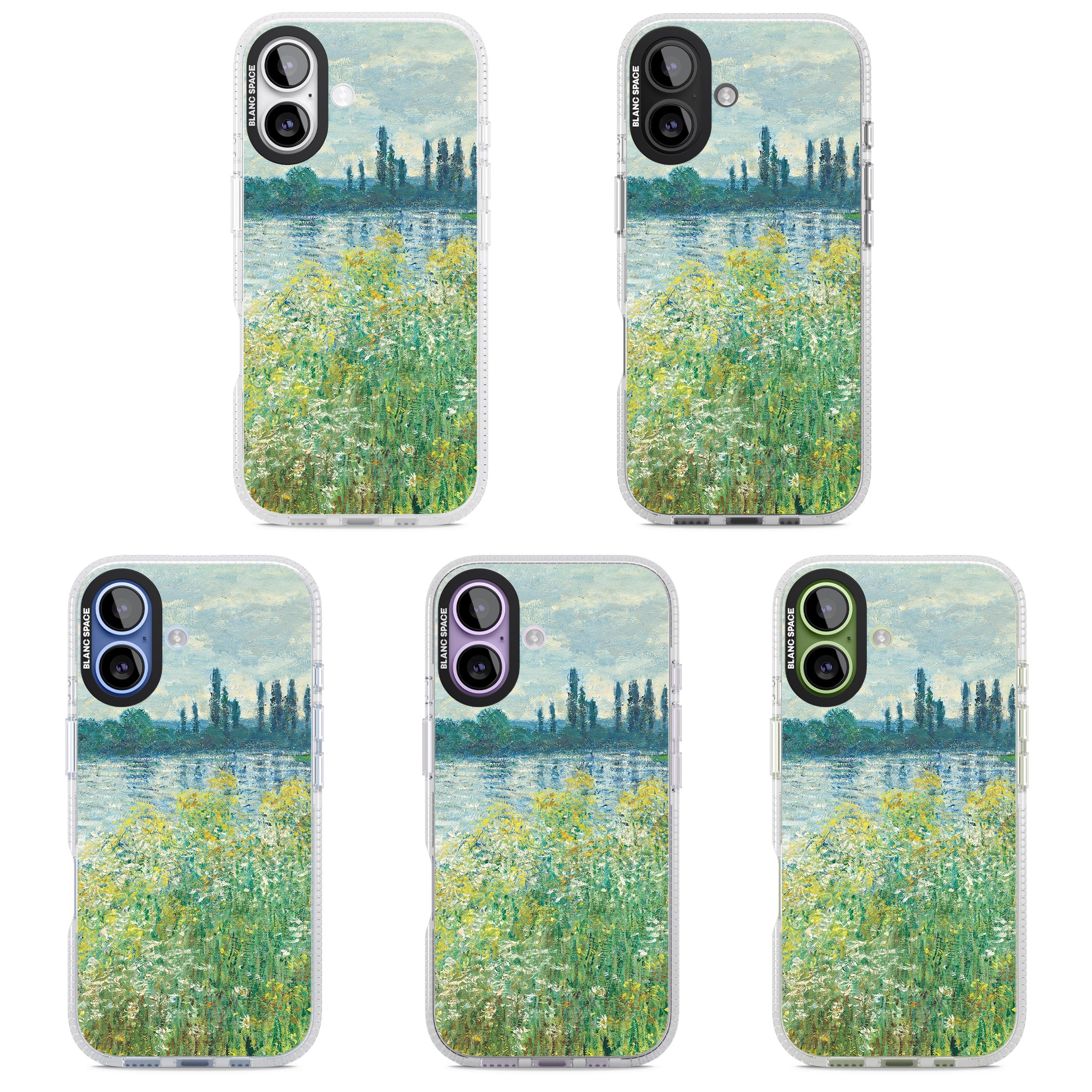 Banks Of The Seine By Claude Monet iPhone 17 Impact Air Clear Phone Case APT Impact Protection