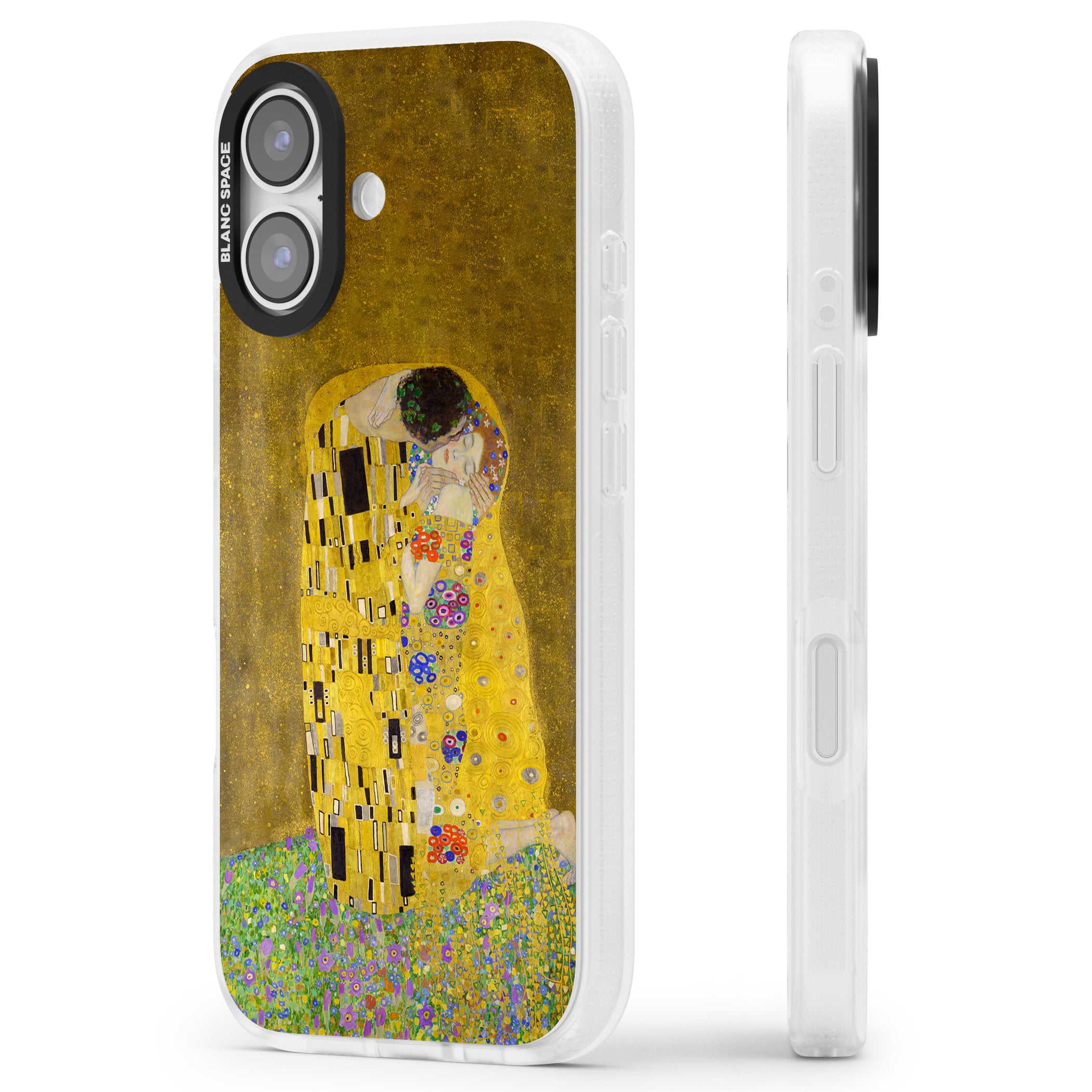 The Kiss iPhone 17 Impact Air Clear Phone Case Side Profile