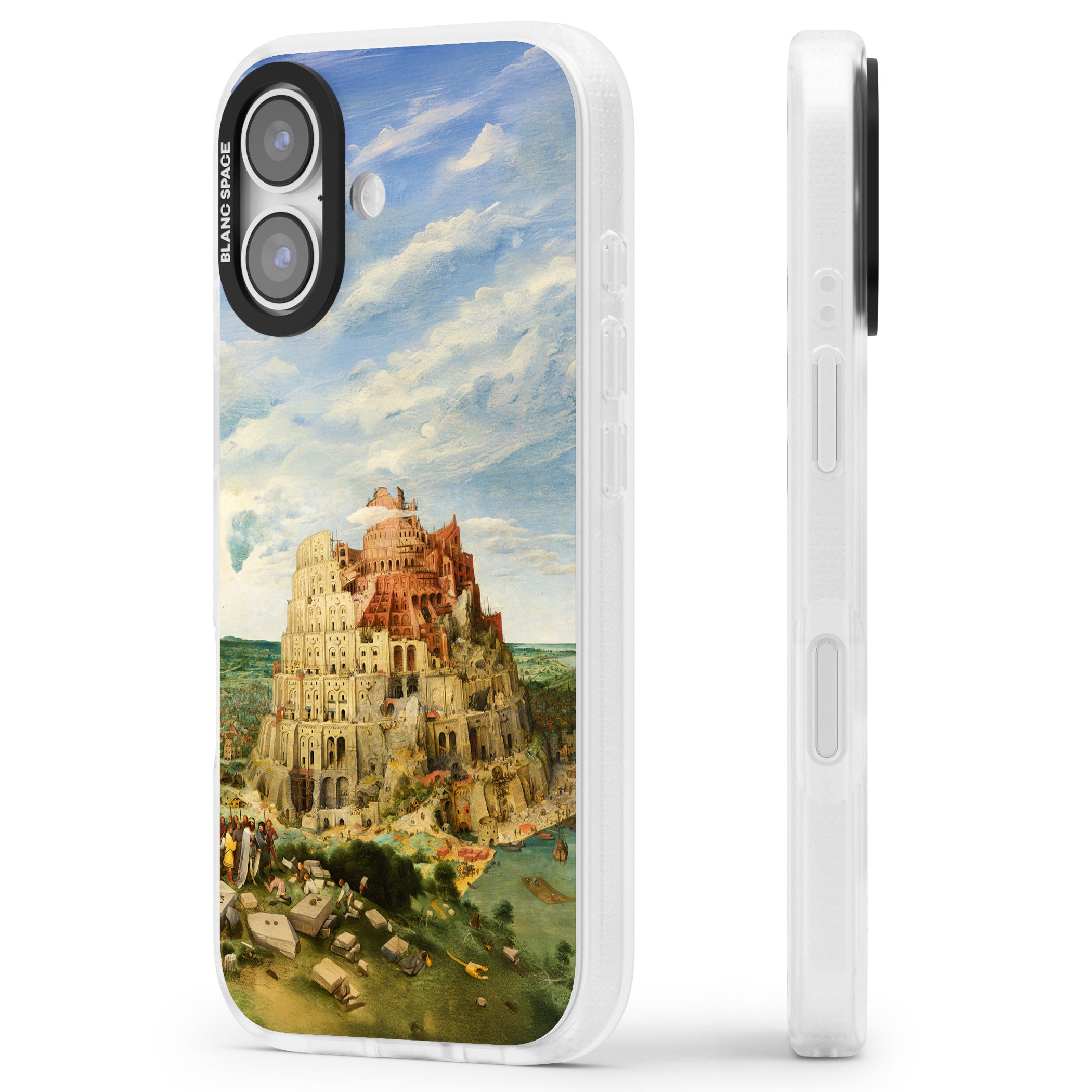 Tower Of Babel iPhone 17 Impact Air Clear Phone Case Side Profile