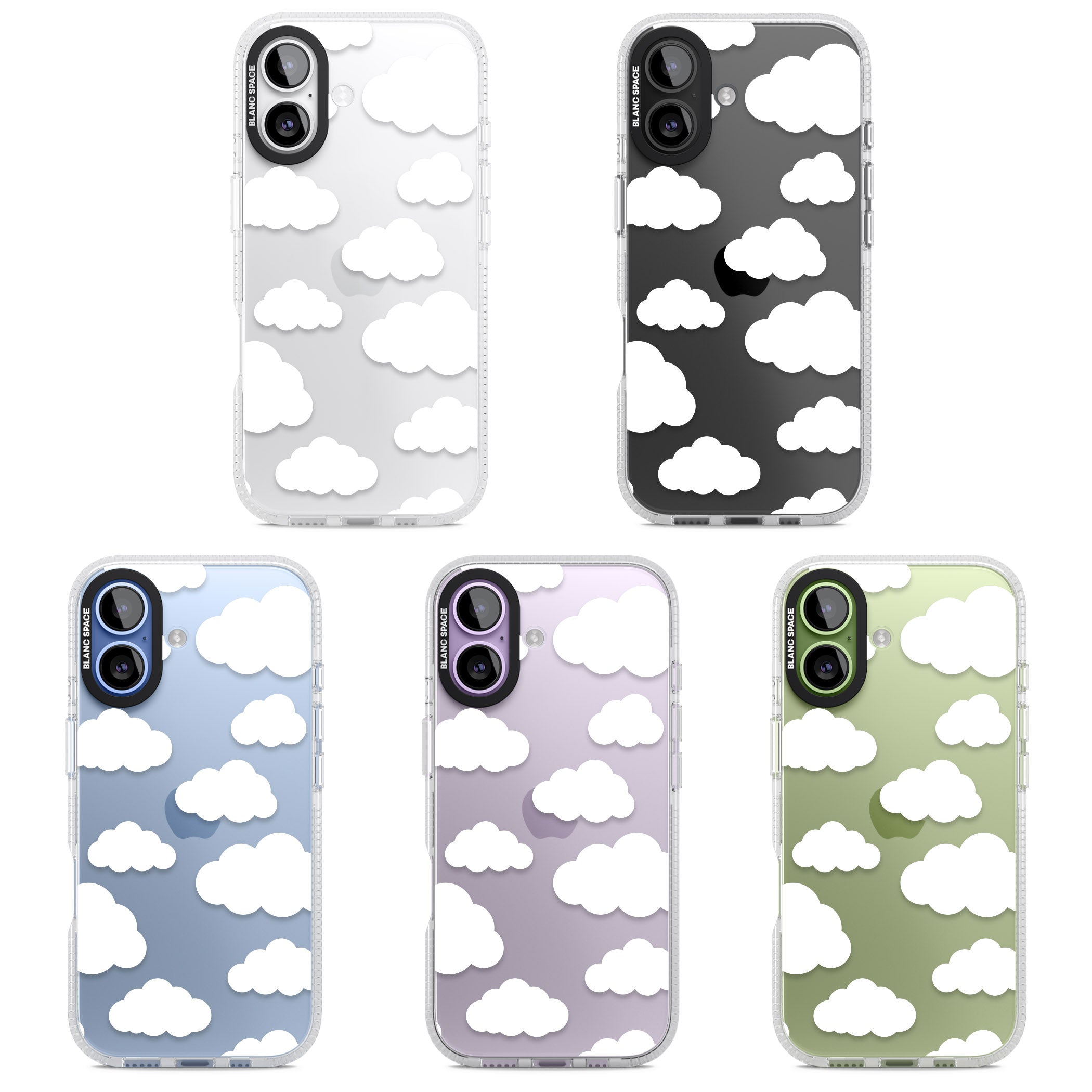 Cloud Pattern iPhone 17 Impact Air Clear Phone Case APT Impact Protection