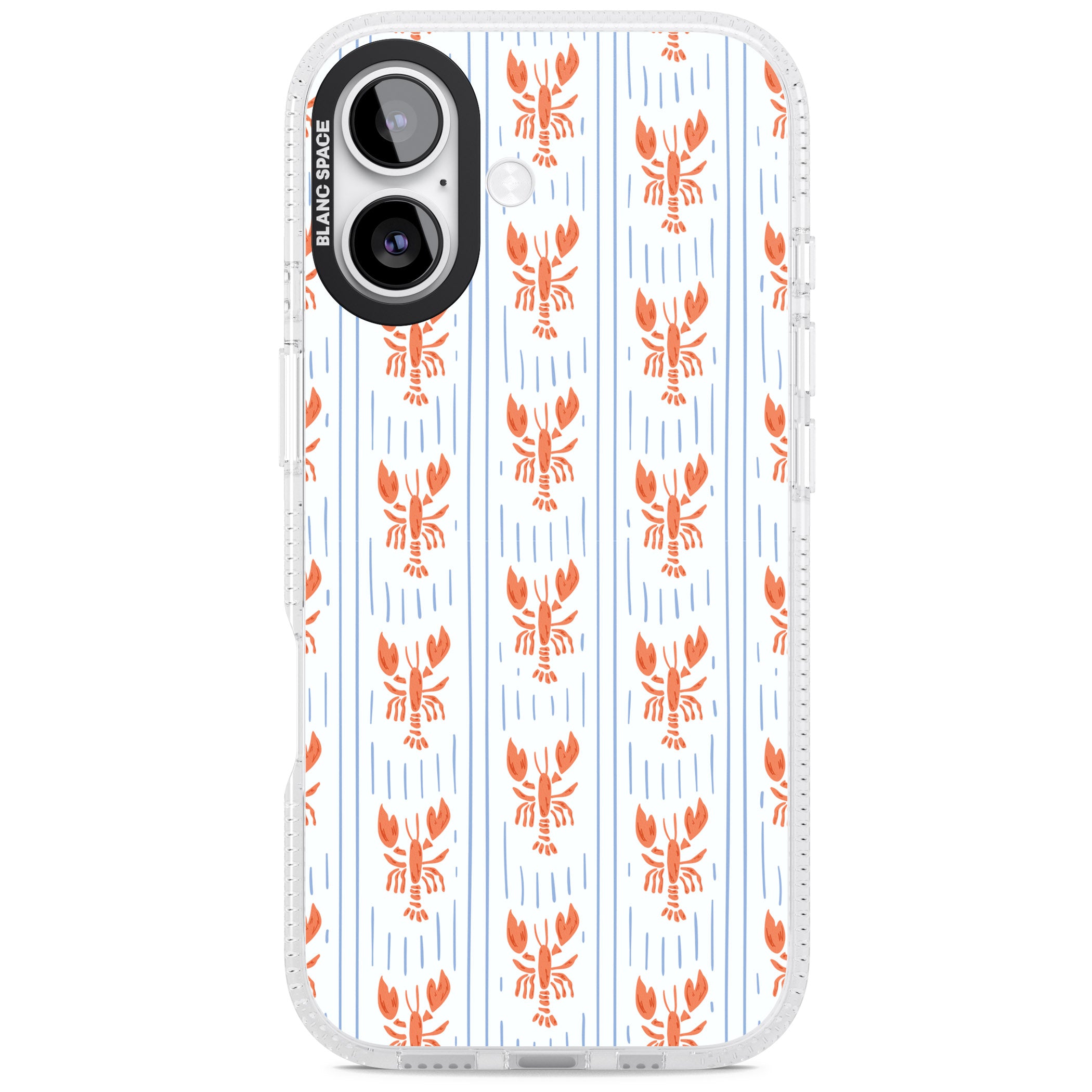 Lobster Stripes iPhone 17 Impact Air Clear Phone Case