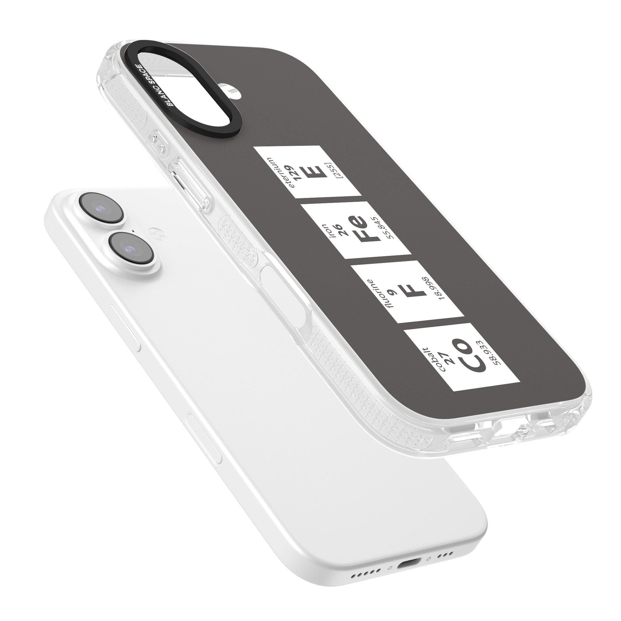 Coffee Element (Grey) iPhone 17 Impact Air Clear Phone Case Colours