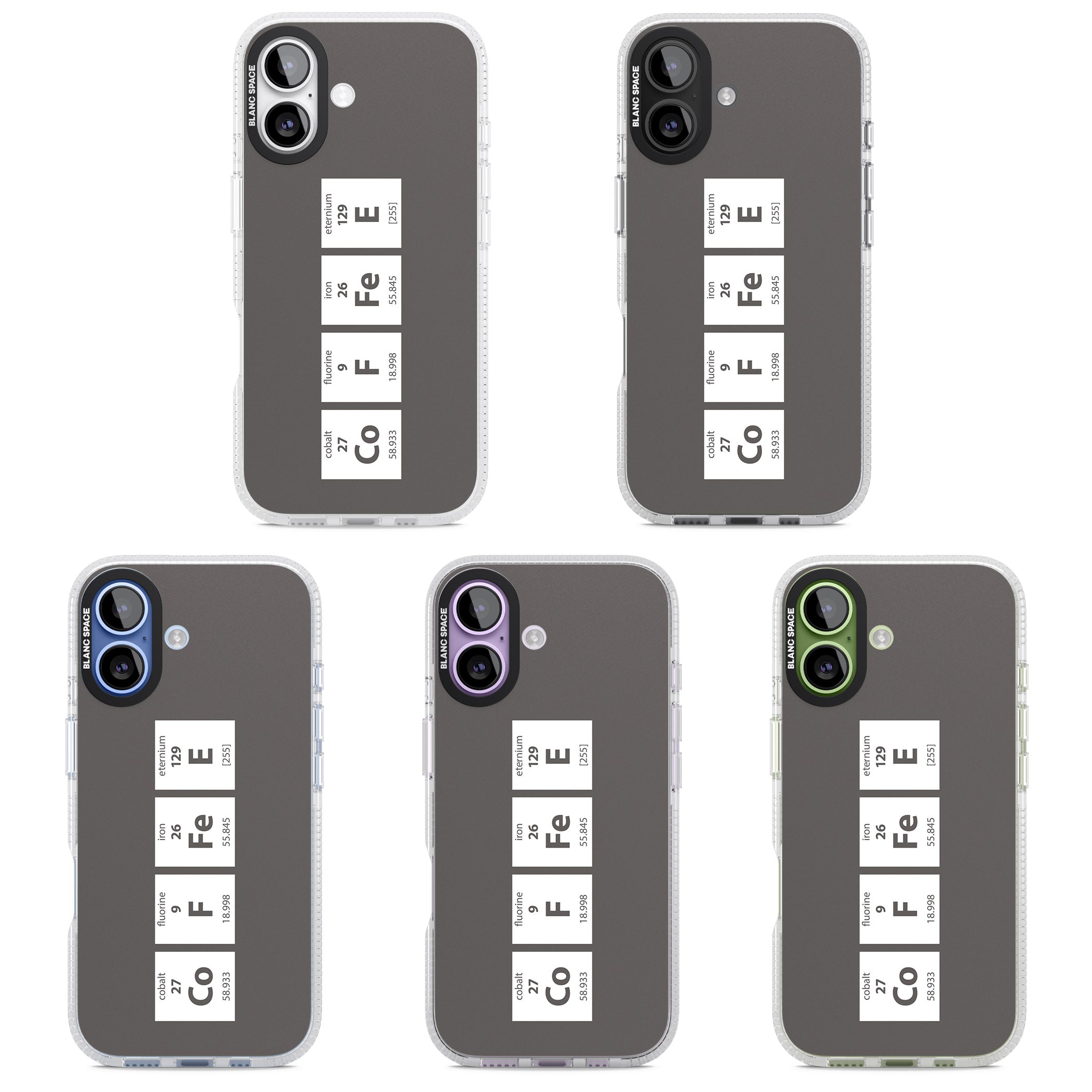 Coffee Element (Grey) iPhone 17 Impact Air Clear Phone Case APT Impact Protection