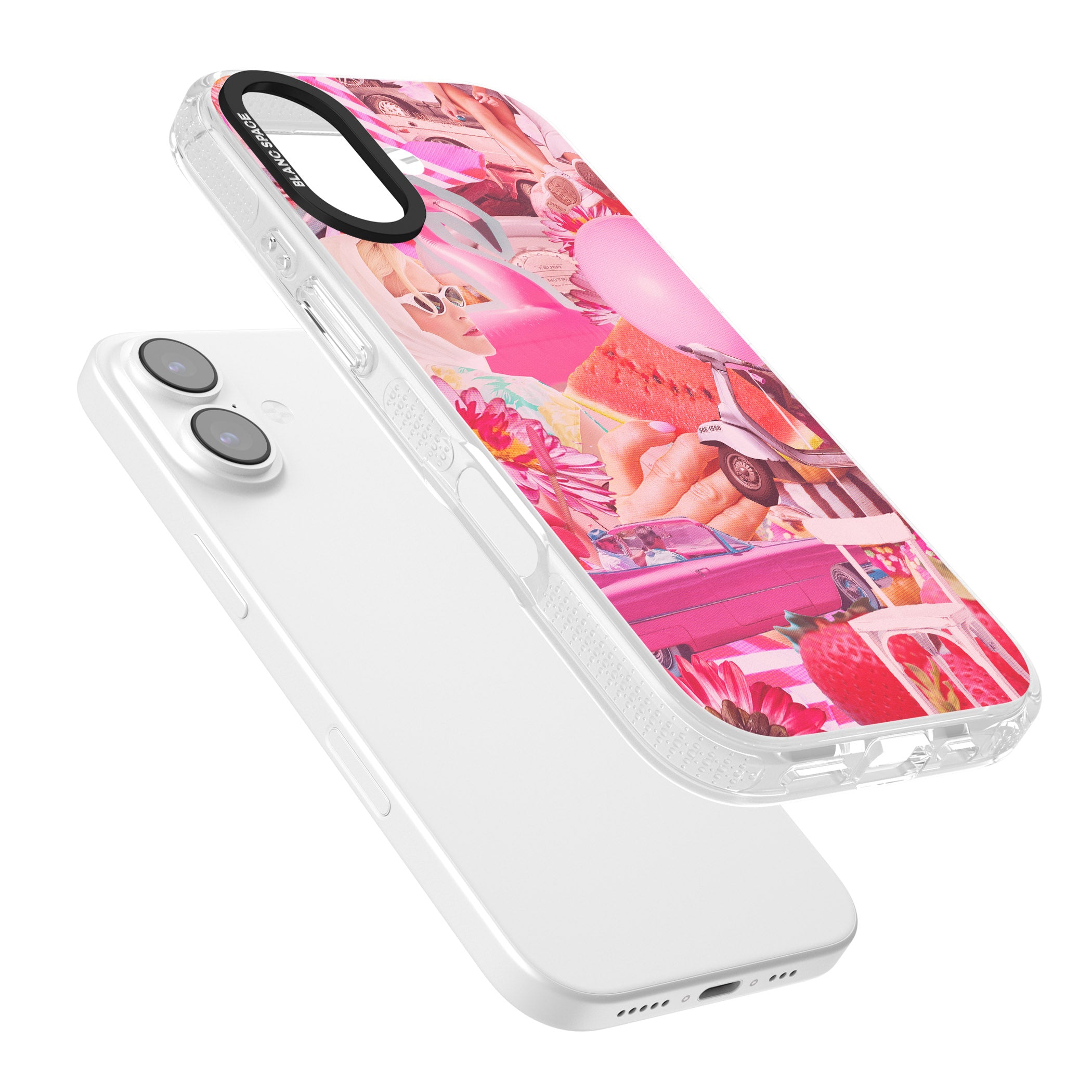 Retro Pink Glamour iPhone 17 Impact Air Clear Phone Case Colours