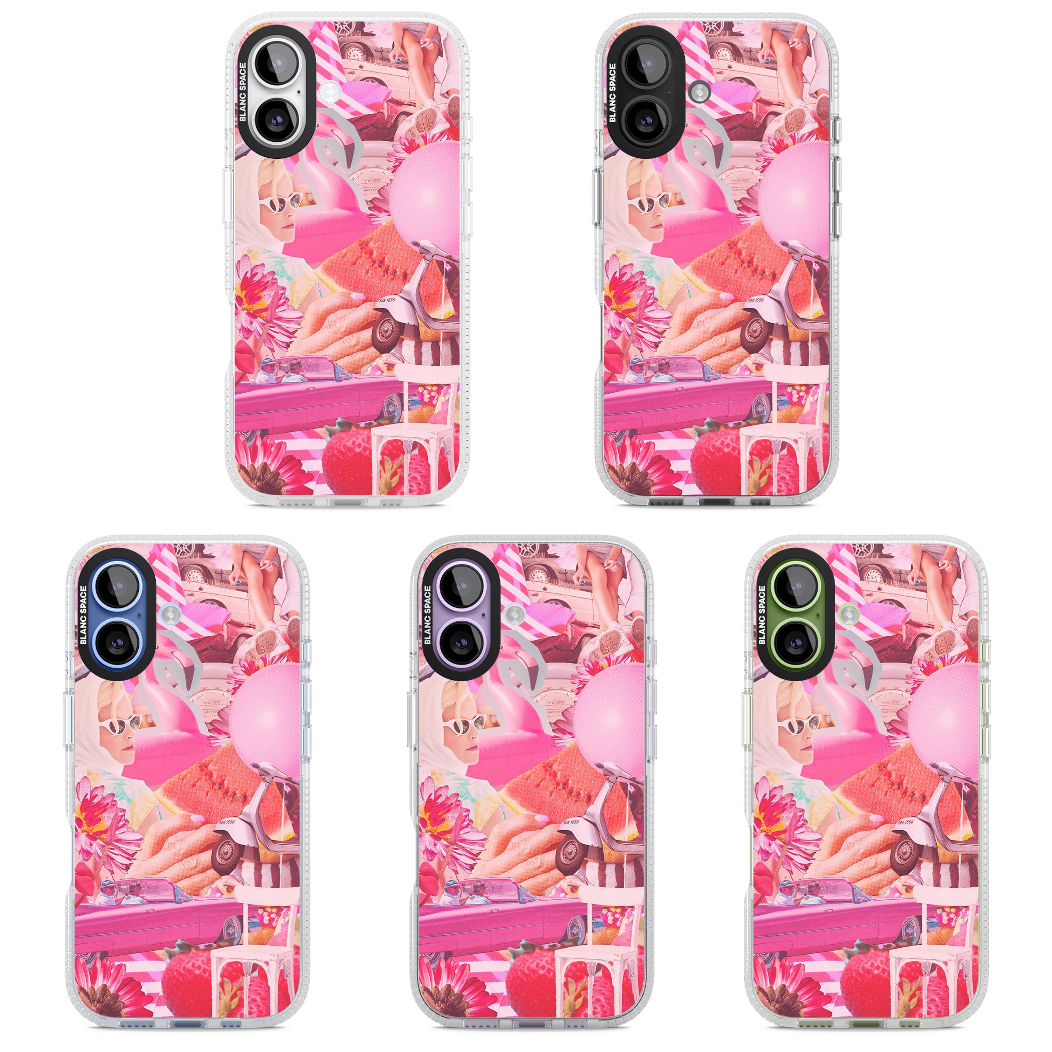 Retro Pink Glamour iPhone 17 Impact Air Clear Phone Case APT Impact Protection