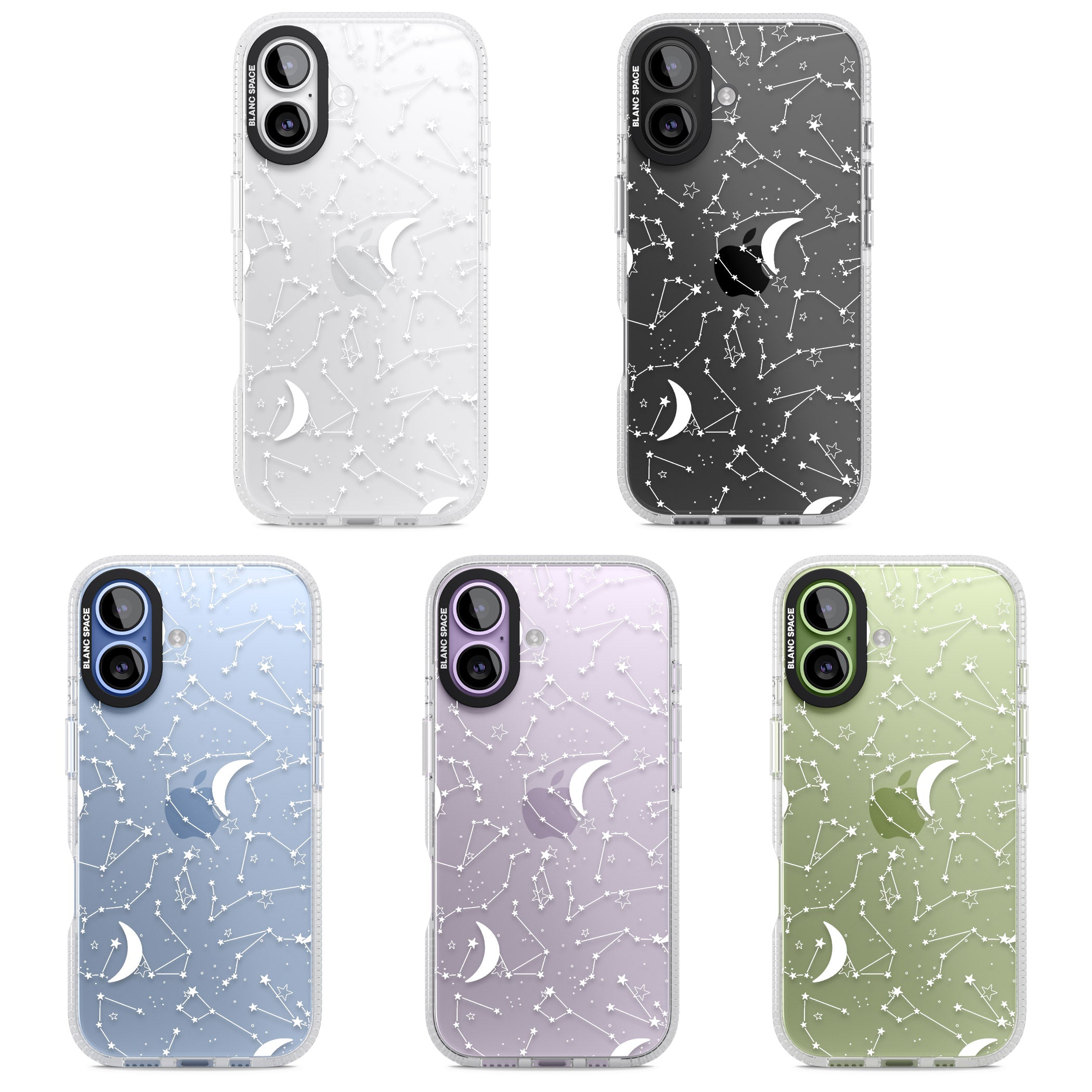 White Constellations iPhone 17 Impact Air Clear Phone Case APT Impact Protection