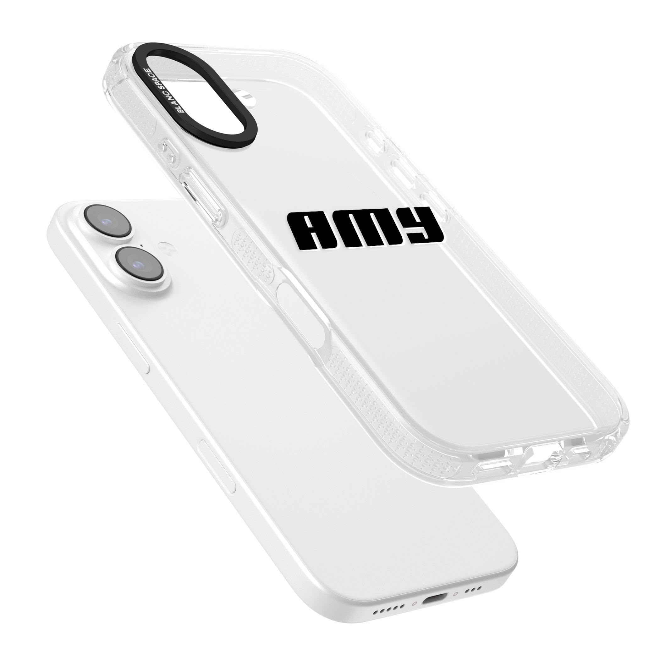 Personalised Bold Name iPhone 17 Impact Air Clear Phone Case Colours